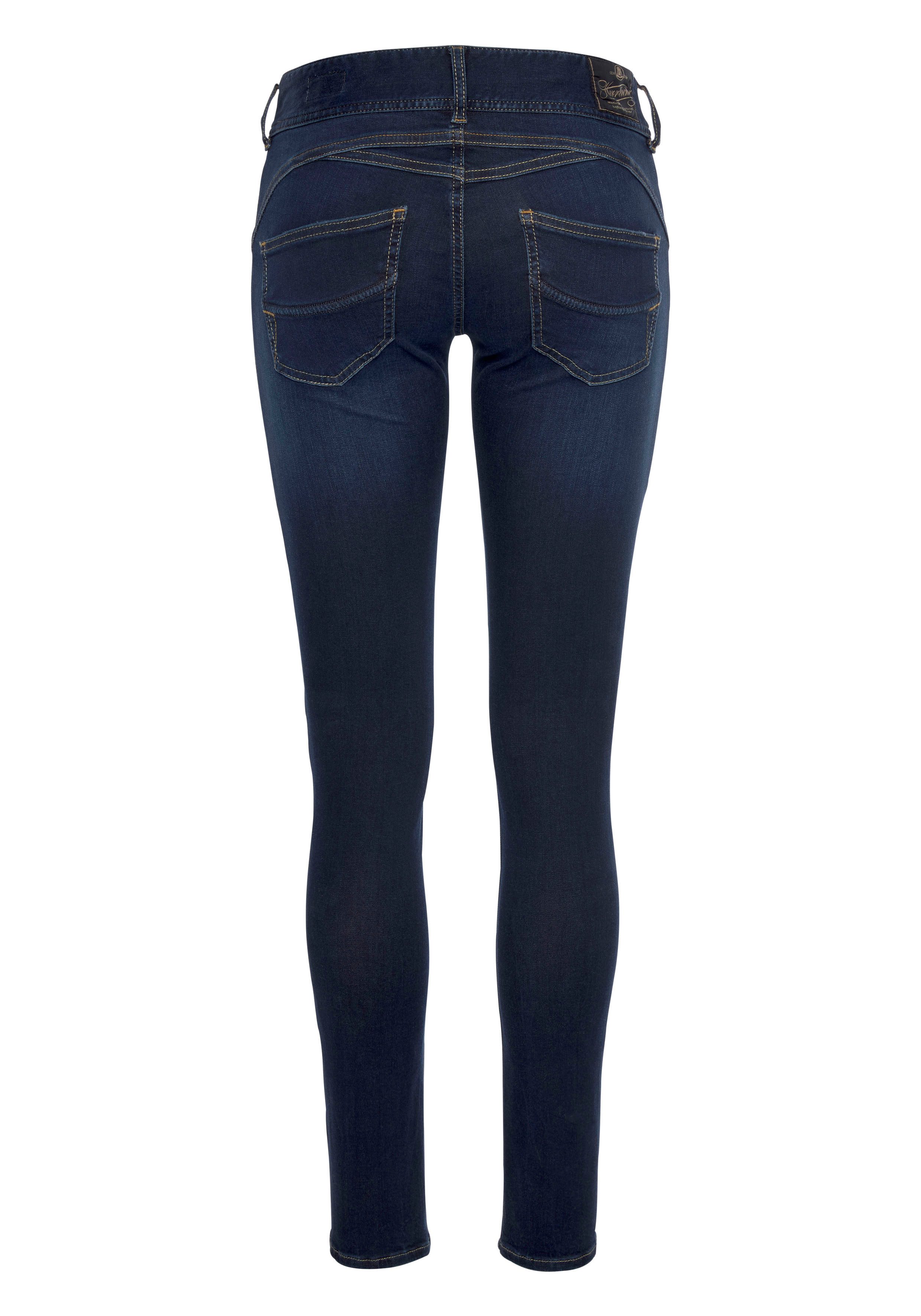 Herrlicher 5-Pocket-Jeans Gila Slim Denim mit seitlichen Keileinsätzen, figurformend – Bild 5 von 5