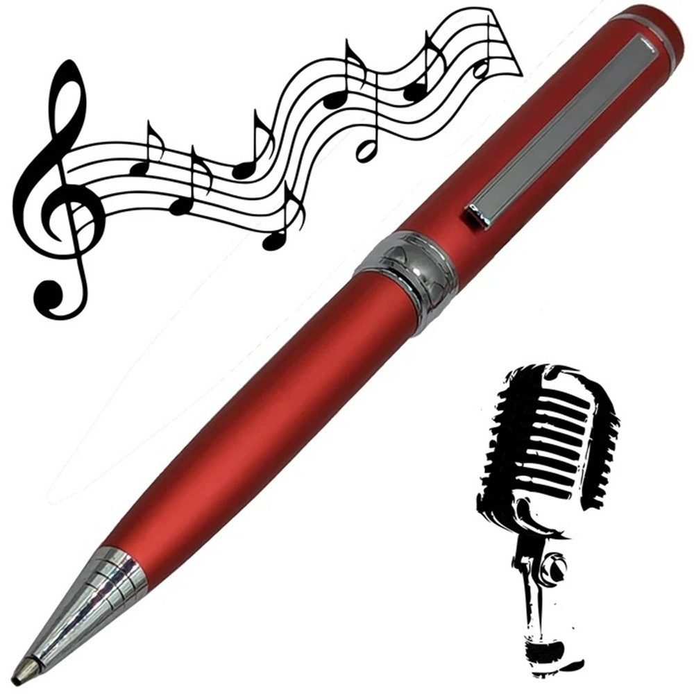 SpionProfi 32GB Kugelschreiber Mini Voice Recorder Diktiergerät Ton Aufnahmegerät Digitales Diktiergerät (Kugelschreiber mit versteckte Voice Recorder Diktiergerät Spy Spion)