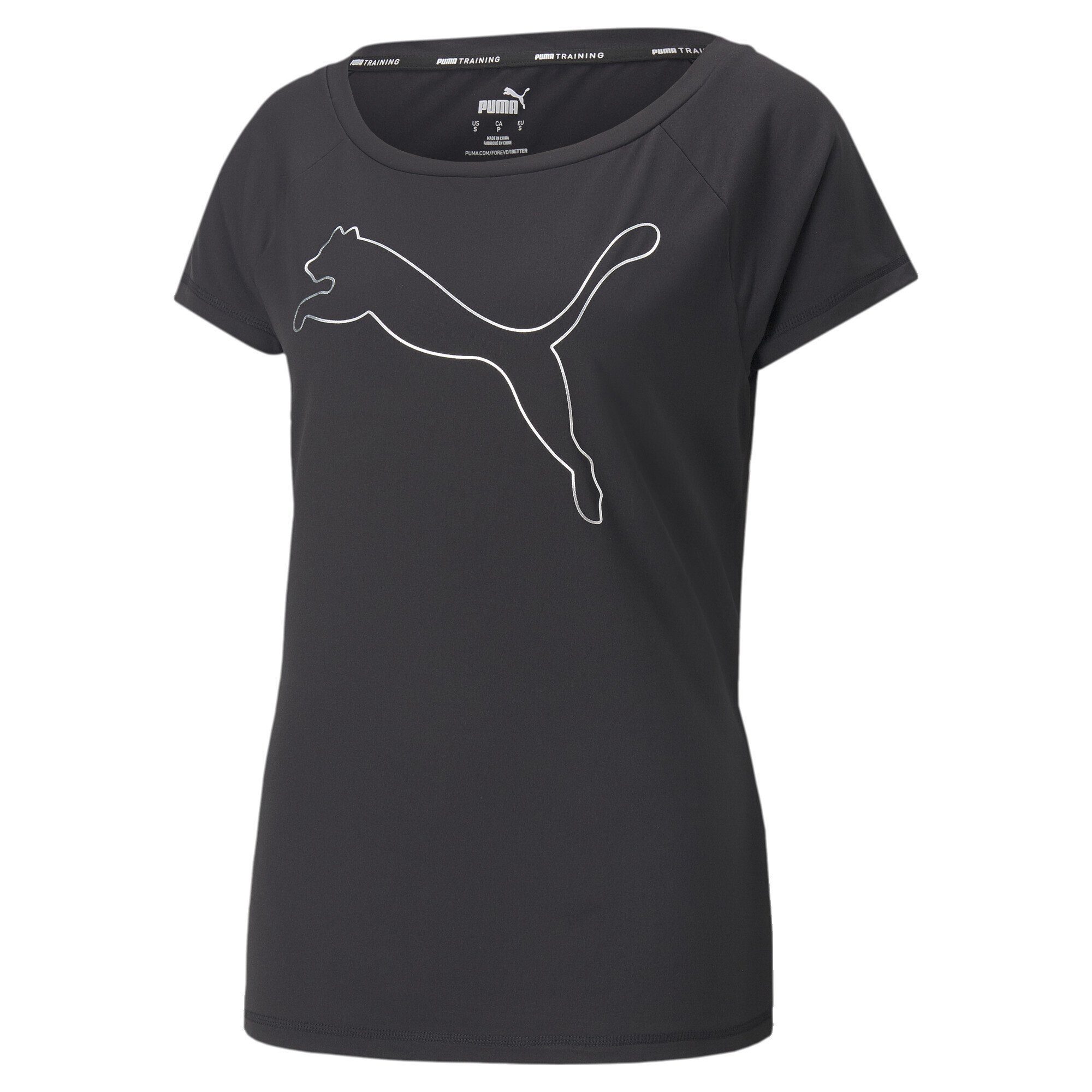 PUMA Trainingsshirt Jersey Favourite Trainings-T-Shirt Cat Black Damen