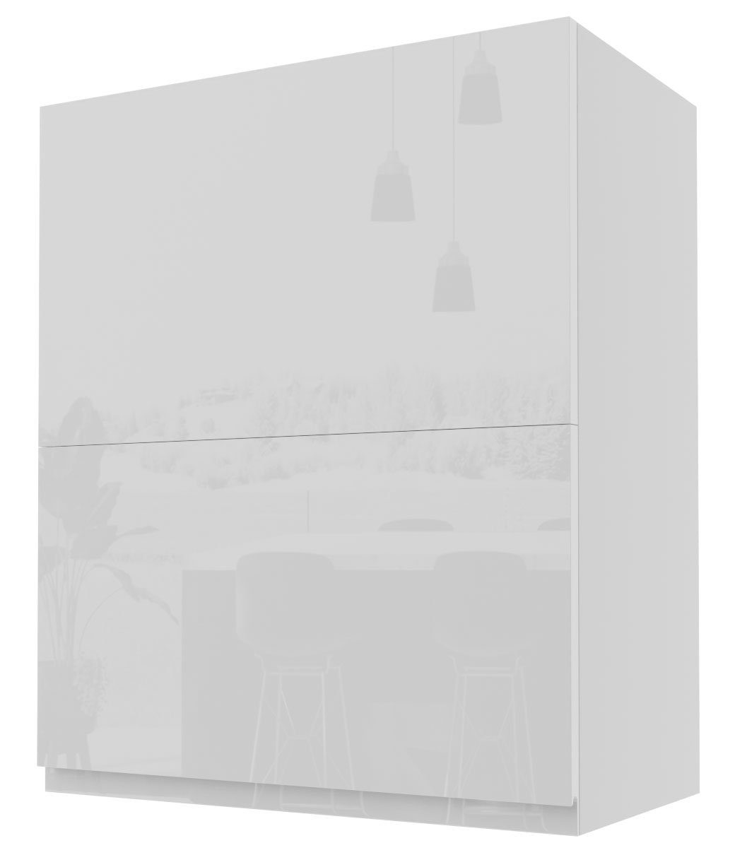 Feldmann-Wohnen Faltlifthängeschrank Florence (Florence) 60cm Front- & Korpusfarbe wählbar grifflos 2-teilige Hochfaltklapptür RAL 6021 blassgrün Hochglanz