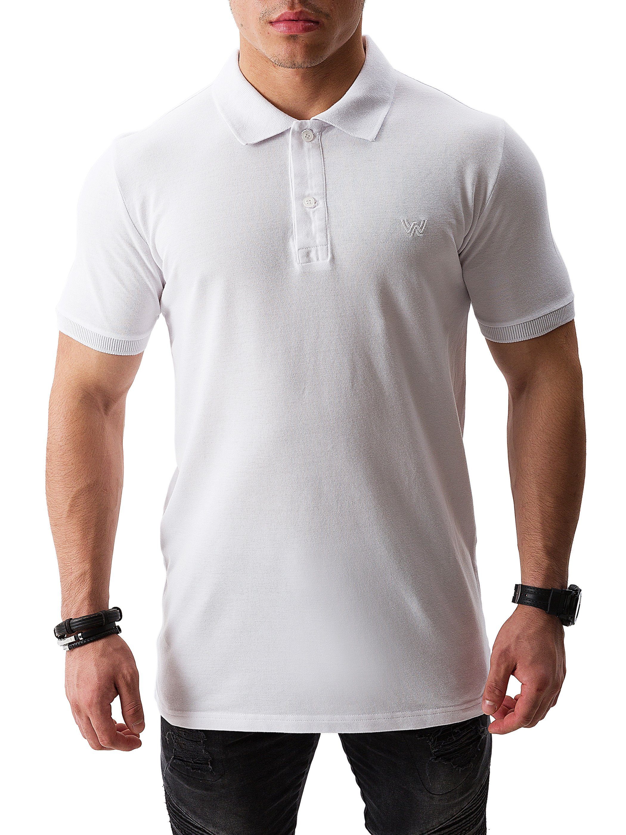 Shirt 3-Pack Poloshirt (3-tlg., Long Polo WOTEGA 3er-Pack) Nova