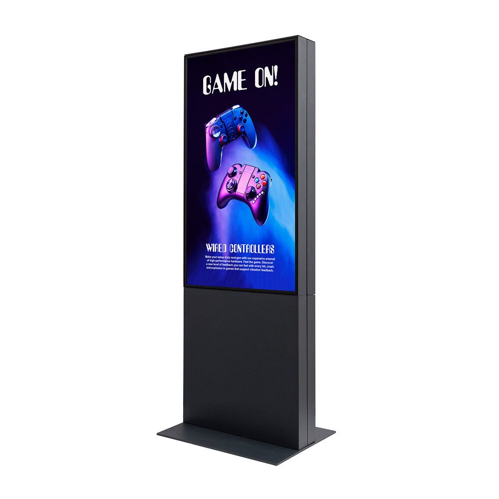Showdown Displays Einzelrahmen Showdown Displays Digitale Smart Line Infostele doppelseitig mit Samsu, (1 St)