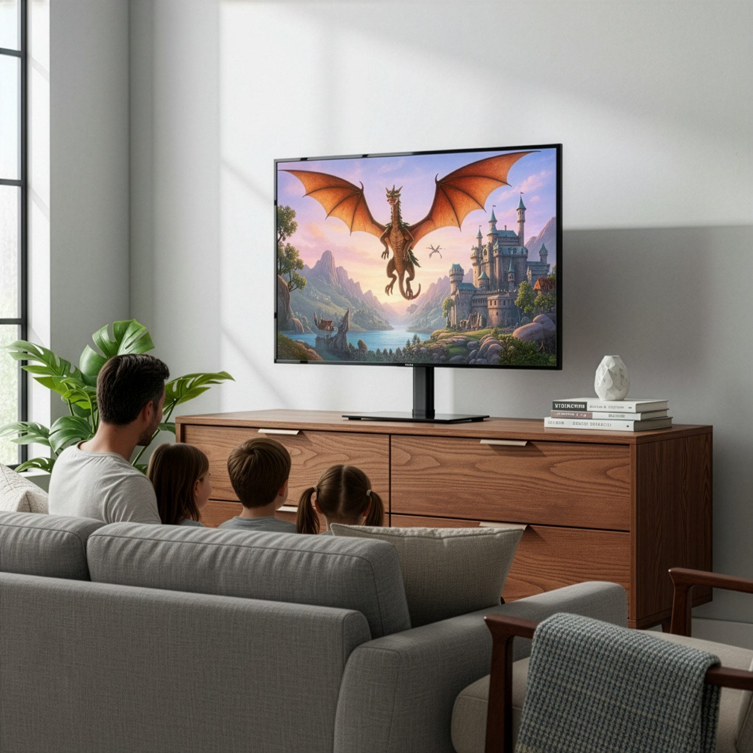 Maclean TV-Ständer MC-132 35-55'' 35 kg verstellbarer TV-Ständer mit Halterung, (bis 55 Zoll, Drehung 20 Grad, für RTV-Schrank, Standfuß)