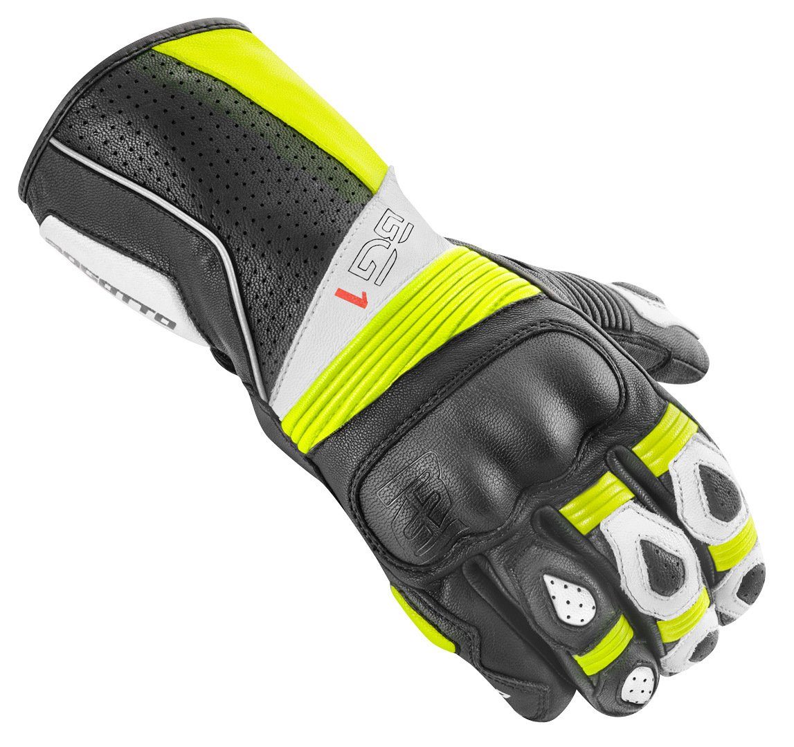 Bogotto Motorradhandschuhe Sprint perforierte Black/Neon Motorradhandschuhe