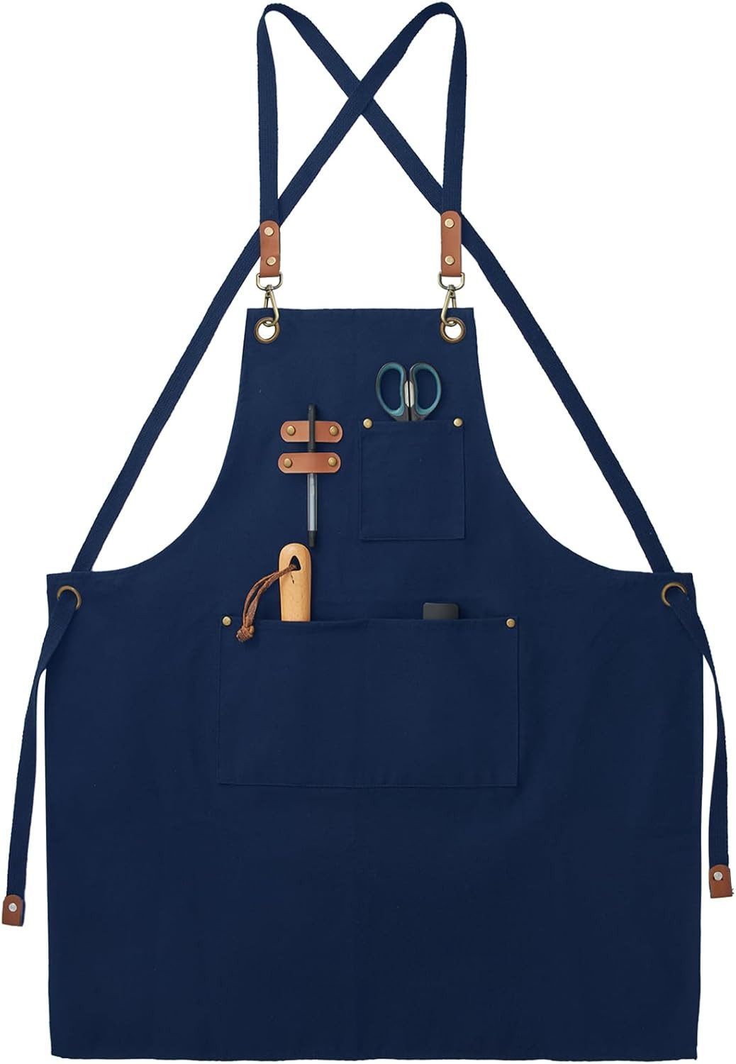 Kaket Kochschürze Verstellbar mit 3 Taschen Baumwolle, Mit 3 Taschen, verst günstig online kaufen