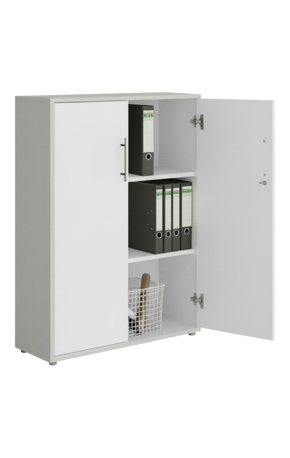 moebel-dich-auf Aktenschrank TABOR Korpus in lichtgrau (Mehrzweckschrank, Büroschrank, Aufbewahrungsschrank) Made in Germany