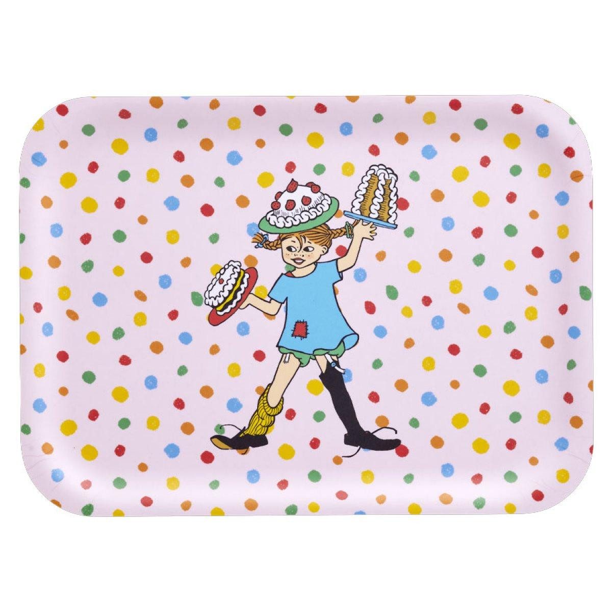 Muurla Platzset Tablett Pippi Langstrumpf Birthday Birkenholz (27x20cm)
