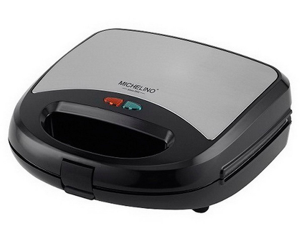 Michelino Kontaktgrill 3in1 Multigrill Sandwichttoaster Waffeleisen Grill, 750,00 W, 3 Wechselplatten für Waffeln Sandwiches und Grillgut