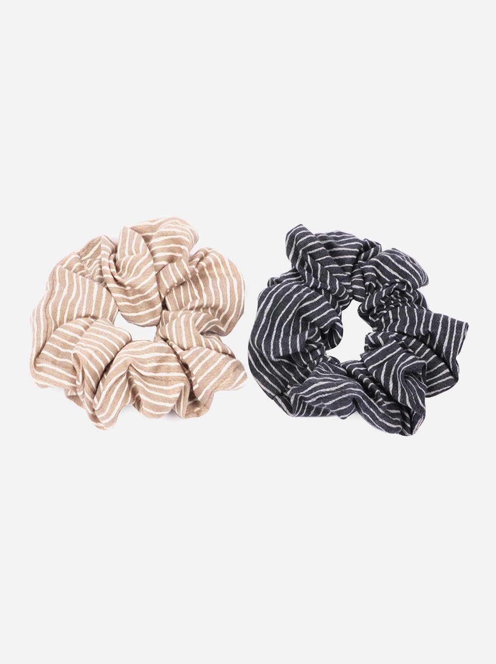 axy Zopfhalter XXL Scrunchie Haargummis Set, Doppelpack, 2-tlg., 2-Teiliges Scrunchies Haargummis Set, Damen Zopfgummi Haarteil Haarband Set 1