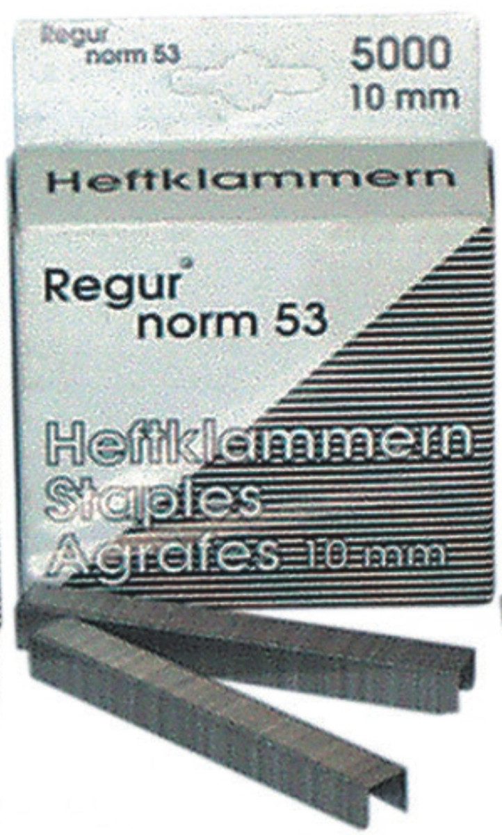 Regur Heftklammer Heftklammern für Tacker R-45 53/10 VE=5000 Stück