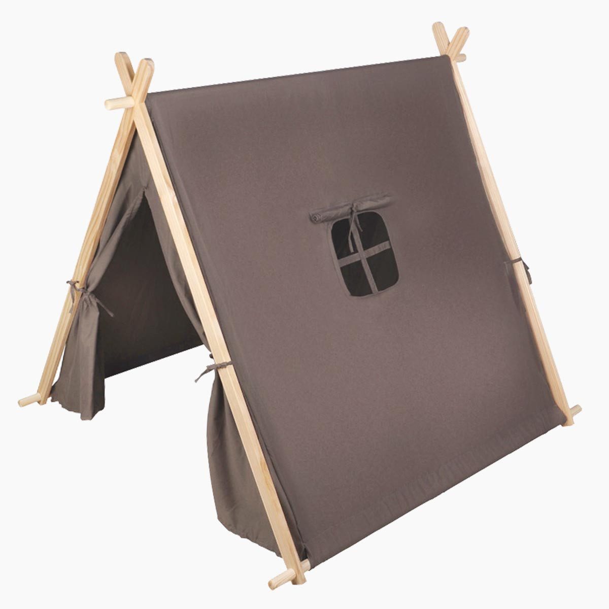 Small Foot Spielzelt Spielzelt taupe (packung) Zeltstangen sind aus robustem Holz gefertigt