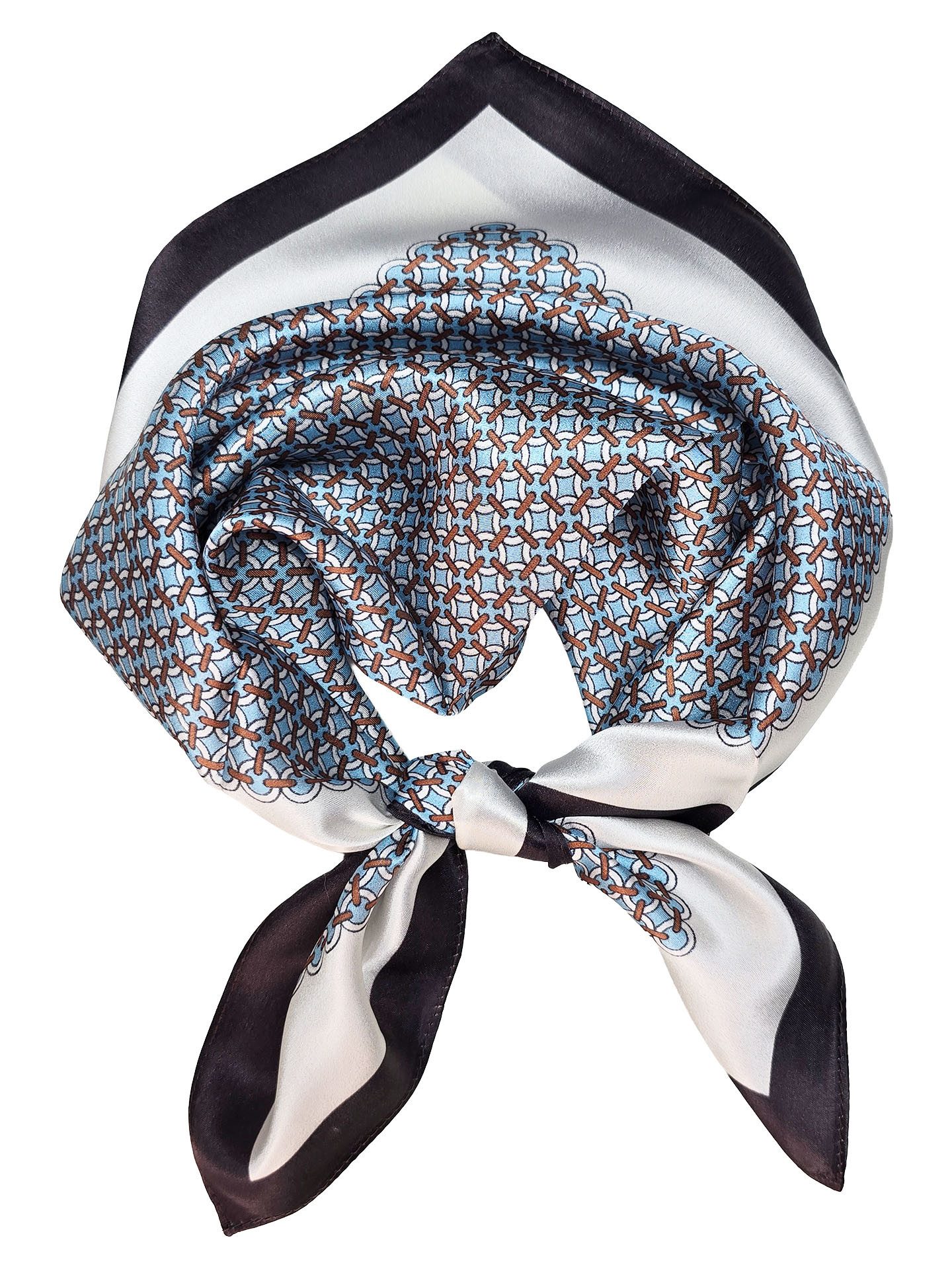 Moschen-Bayern Halstuch Halstuch Damen Herren Nickituch Seidentuch Seidenhalstuch Blau