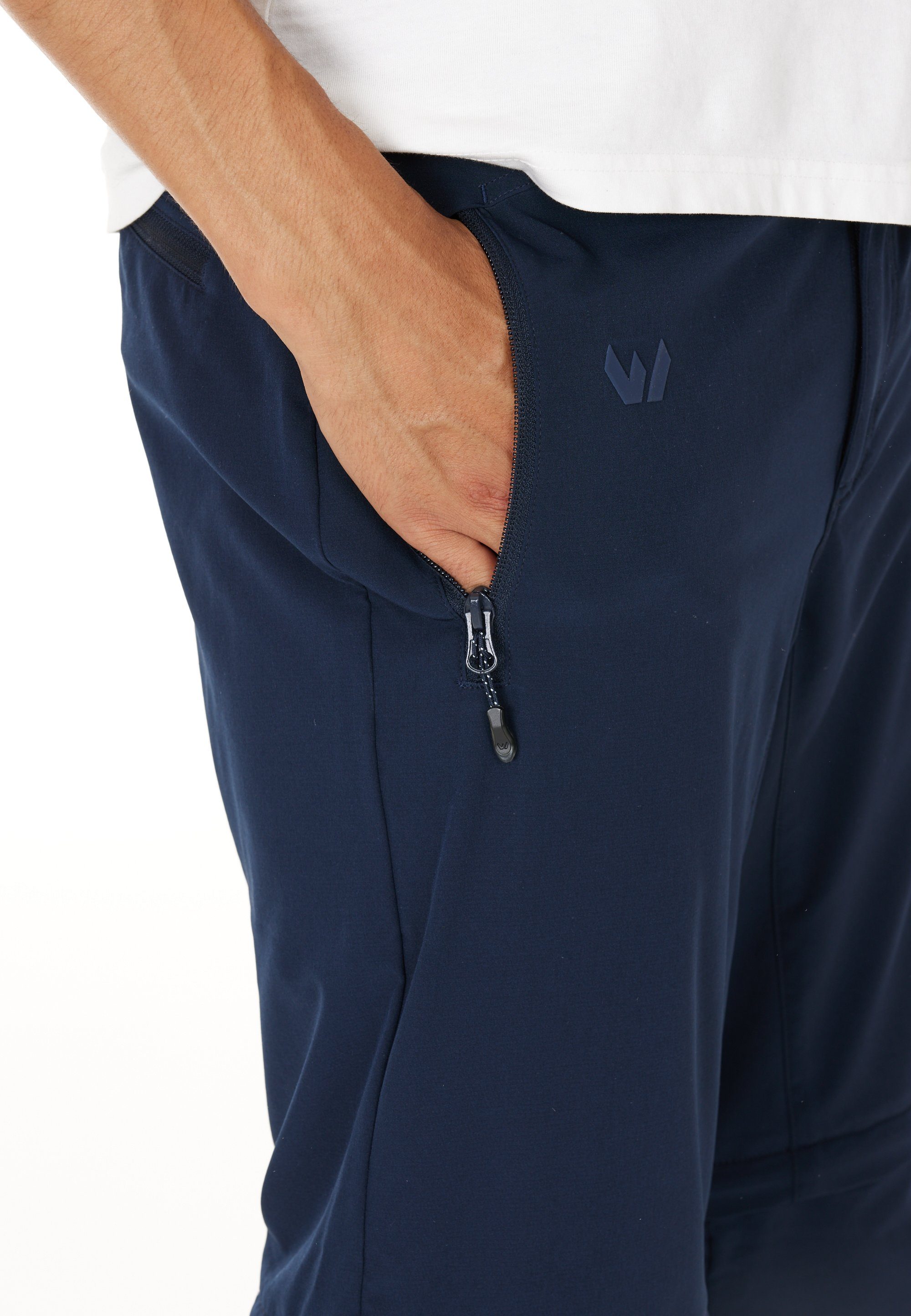 Verwendung dank WHISTLER dunkelblau Outdoorhose Gerdi zur Hose oder Zip-Off-Funktion als Shorts
