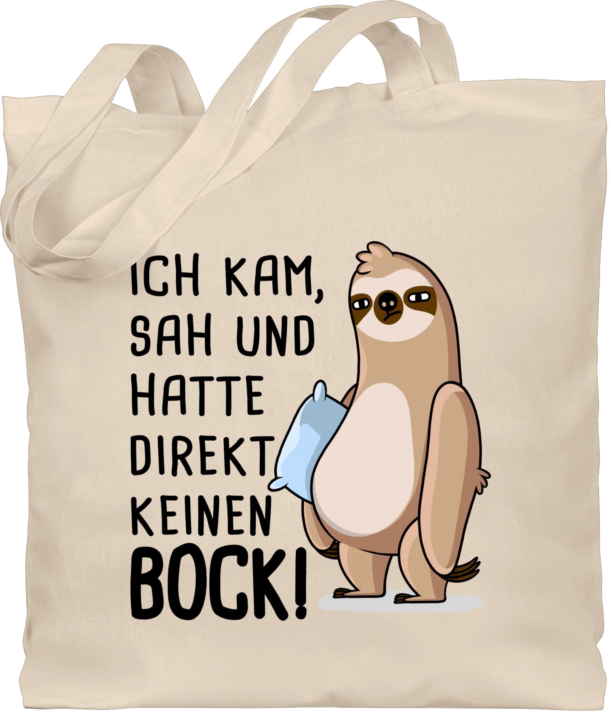Shirtracer Umhängetasche »Hatte direkt keinen Bock! Faultier