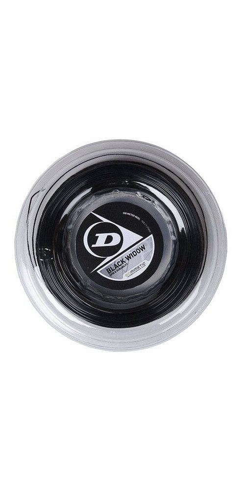 Tennissaite Black Widow (Haltbarkeit+Spin) schwarz 200m Rolle