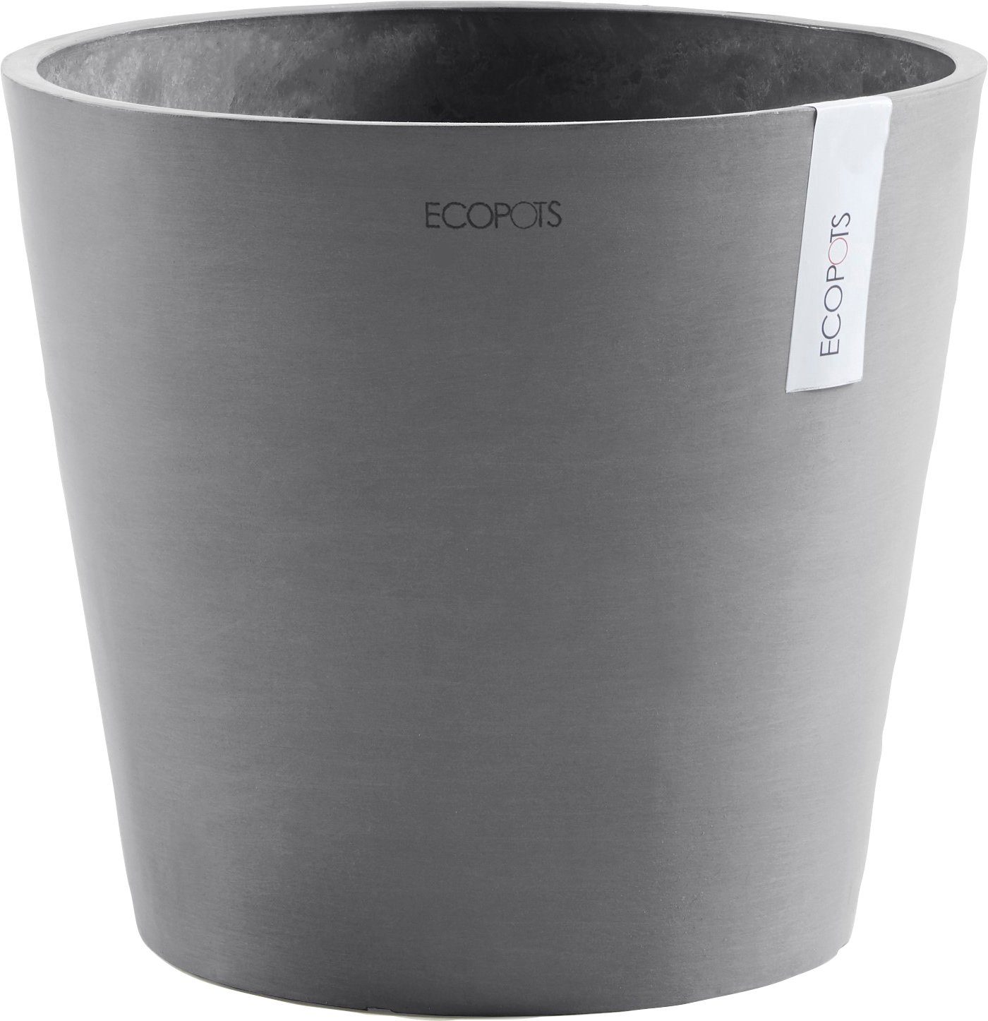 Blumentopf ECOPOTS 30x30x26 mit Grey, cm, Wasserreservoir AMSTERDAM BxTxH: