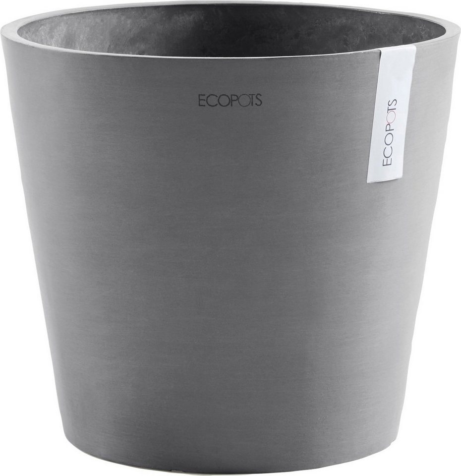 ECOPOTS Blumentopf AMSTERDAM Grey, BxTxH: 30x30x26 cm, mit Wasserreservoir