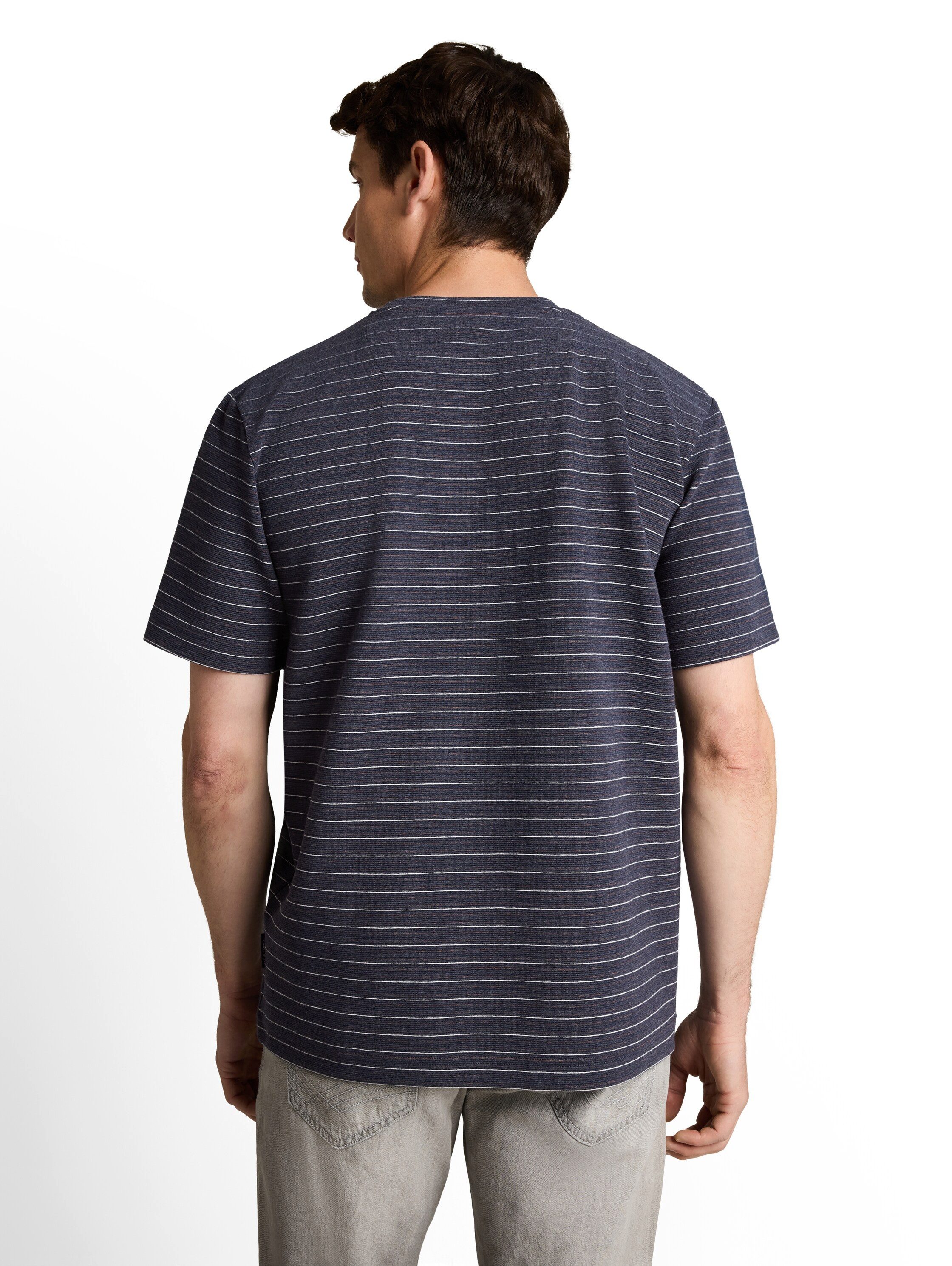 TOM TAILOR Kurzarmshirt Sommershirt mit feinen Streifen – Bild 2 von 5