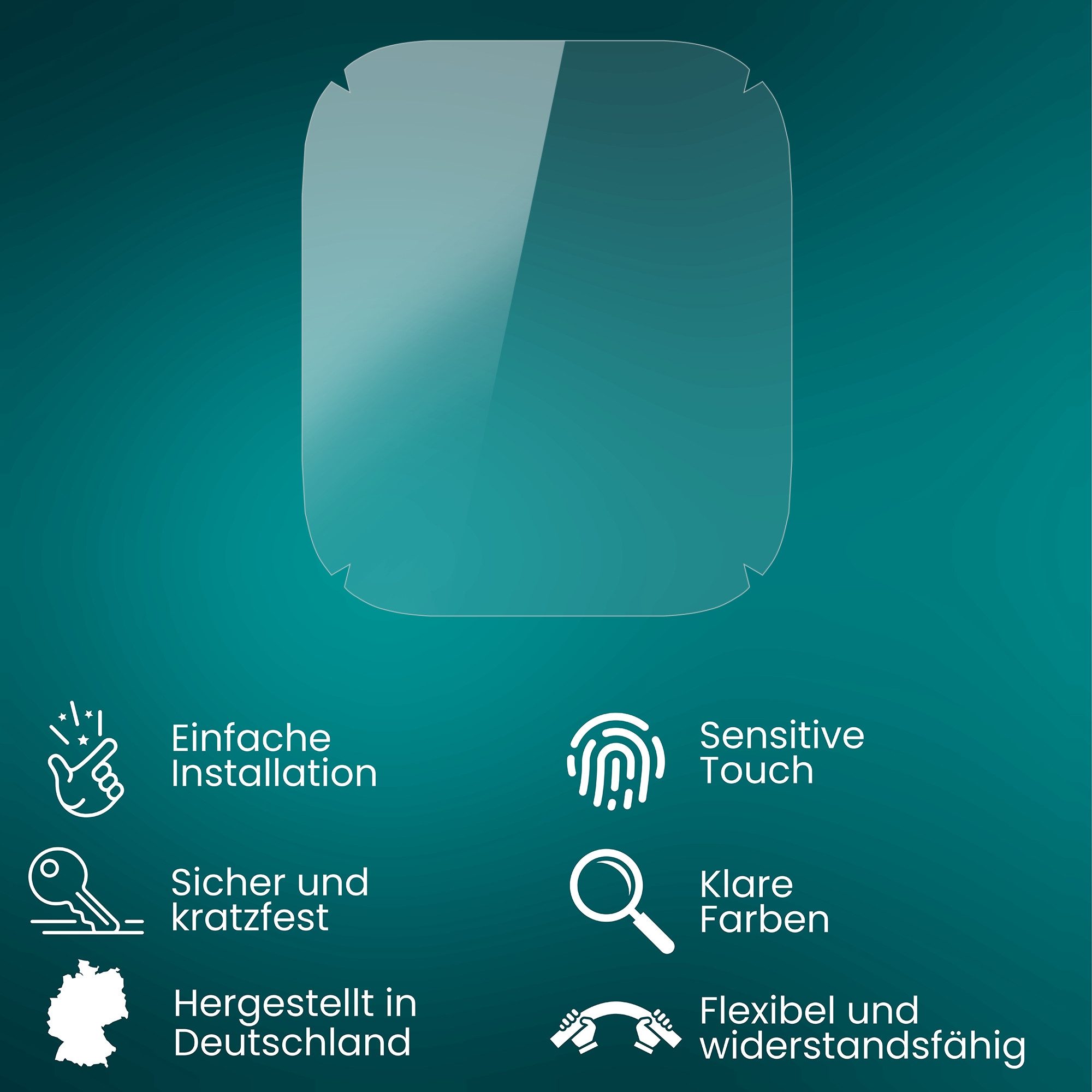 atFoliX Schutzfolie Displayschutzfolie für Apple Watch SE 44mm, (3 Folien), Ultraklar und flexibel