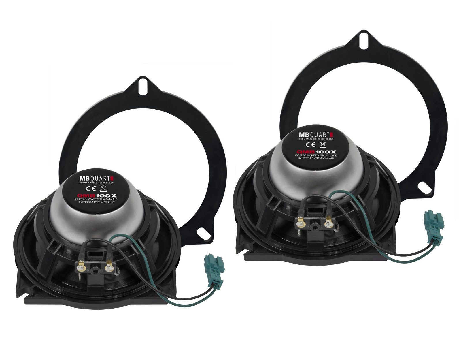 MB Quart MB Quart QMB100X, 2-Wege Koaxial-System für BMW E / F / G Modelle Auto-Lautsprecher (60 W, 10 cm)