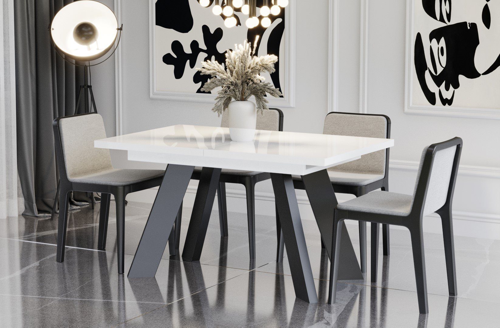 Endo-Moebel Esstisch Como Esstisch 130–210cm ausziehbar für 8 Personen, Tis günstig online kaufen