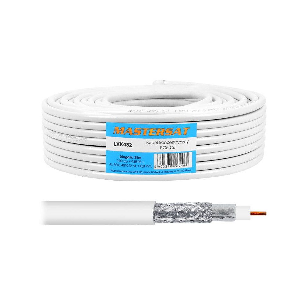 COFI 1453 Koax-Kabelverbinder 25m - für DVB-T-, Radio- und Multiswitch-Systeme - 1Cu 48x0