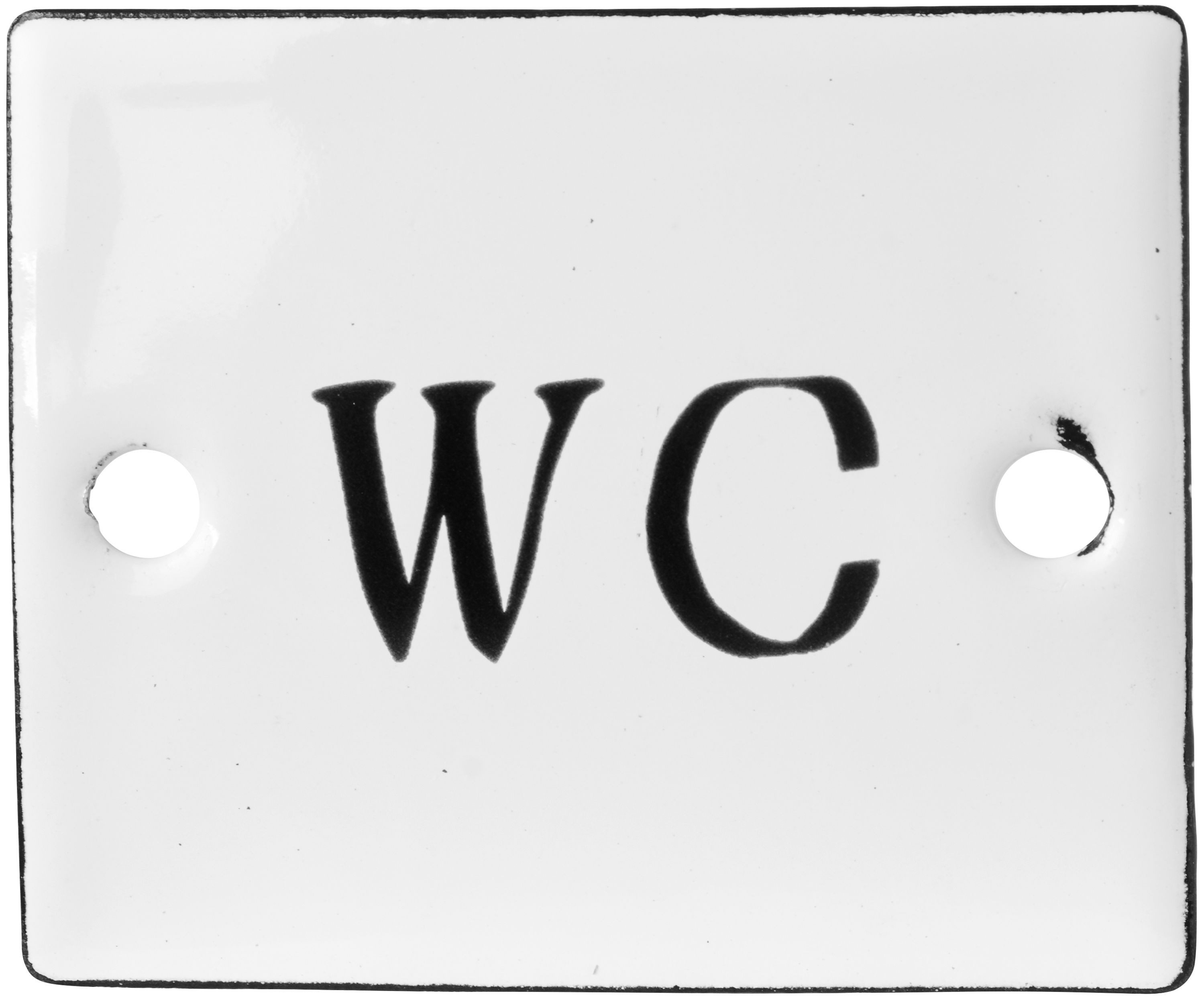 Ib Laursen Metallschild Ib Laursen - WC Schild Toilettenschild Kloschild Türschild Emaille