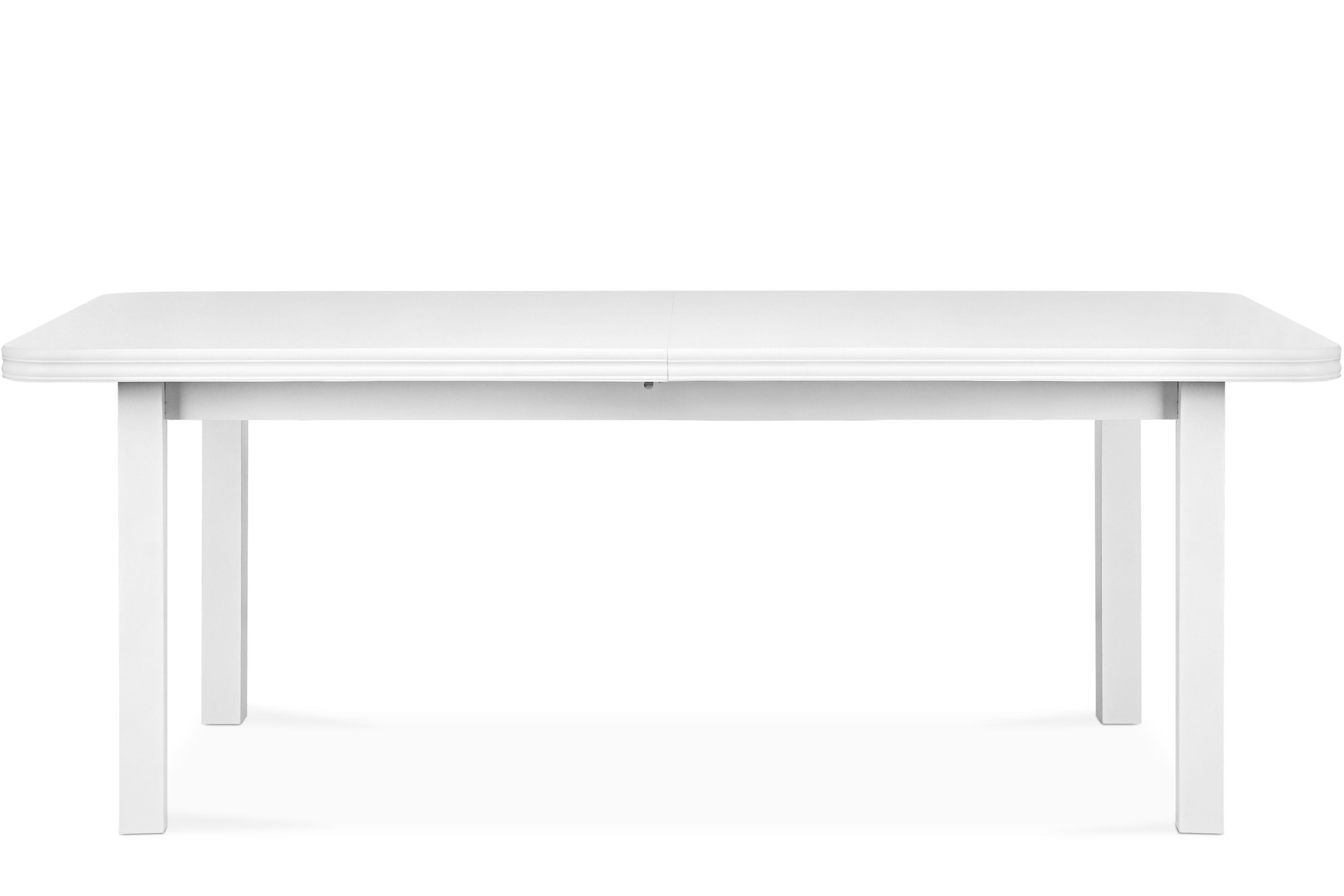Konsimo Esstisch COSPE Esszimmertisch weiß 140x80 weiß Küchentisch, 180 weiß rechteckig cm, bis | ausziehbar cm, 