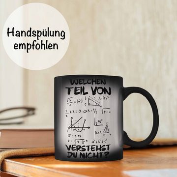 Trendation Tasse Trendation - Mathelehrer Zaubertasse Mathematiker Physik Zaubertassen mit Spruch Lustig Farbwechsel Tasse Physiker Geschenk Mathestudent Welchen Teil von Verstehst Du Nicht, Farbwechsel