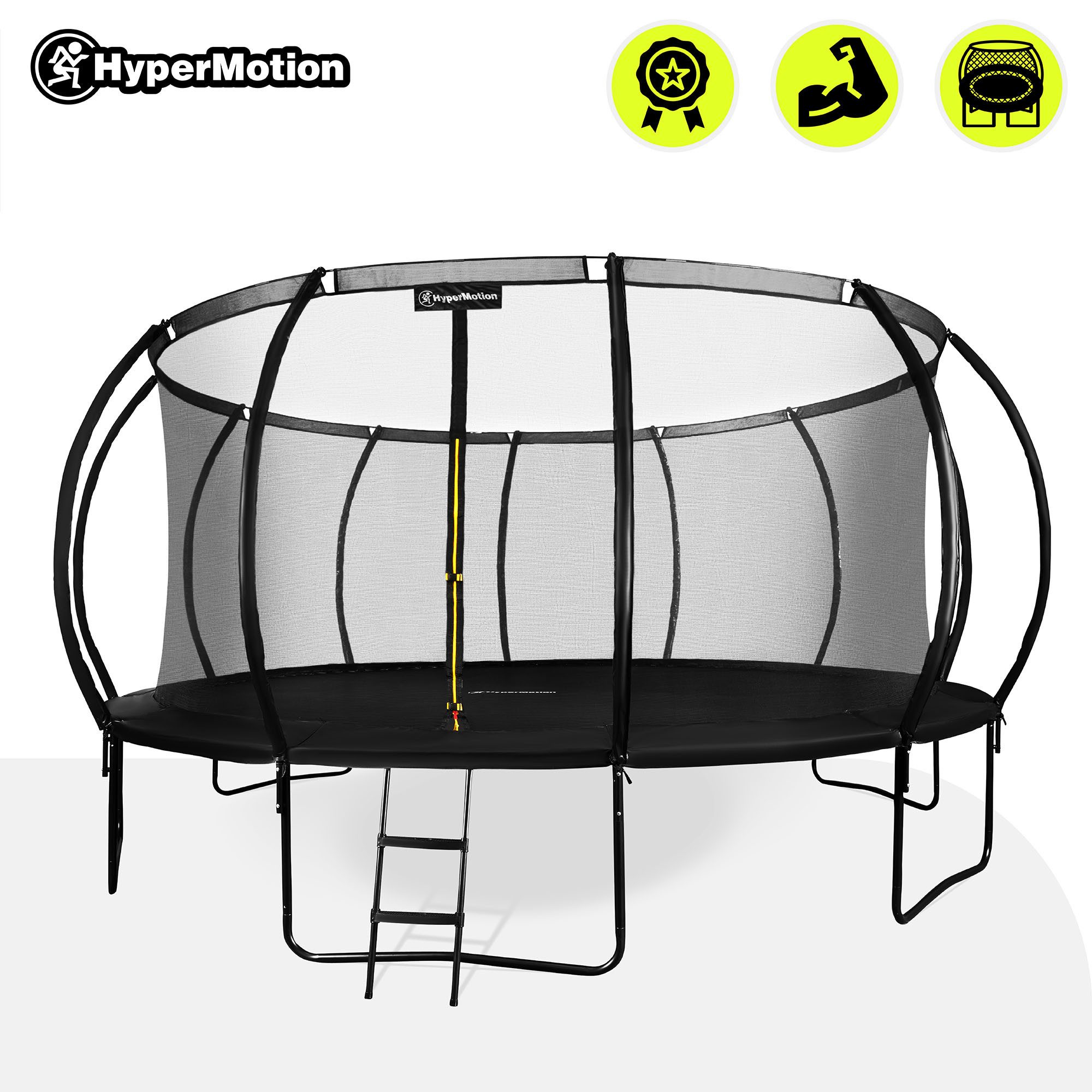 HyperMotion Gartentrampolin Gartentrampolin mit Leiter und Innennetz