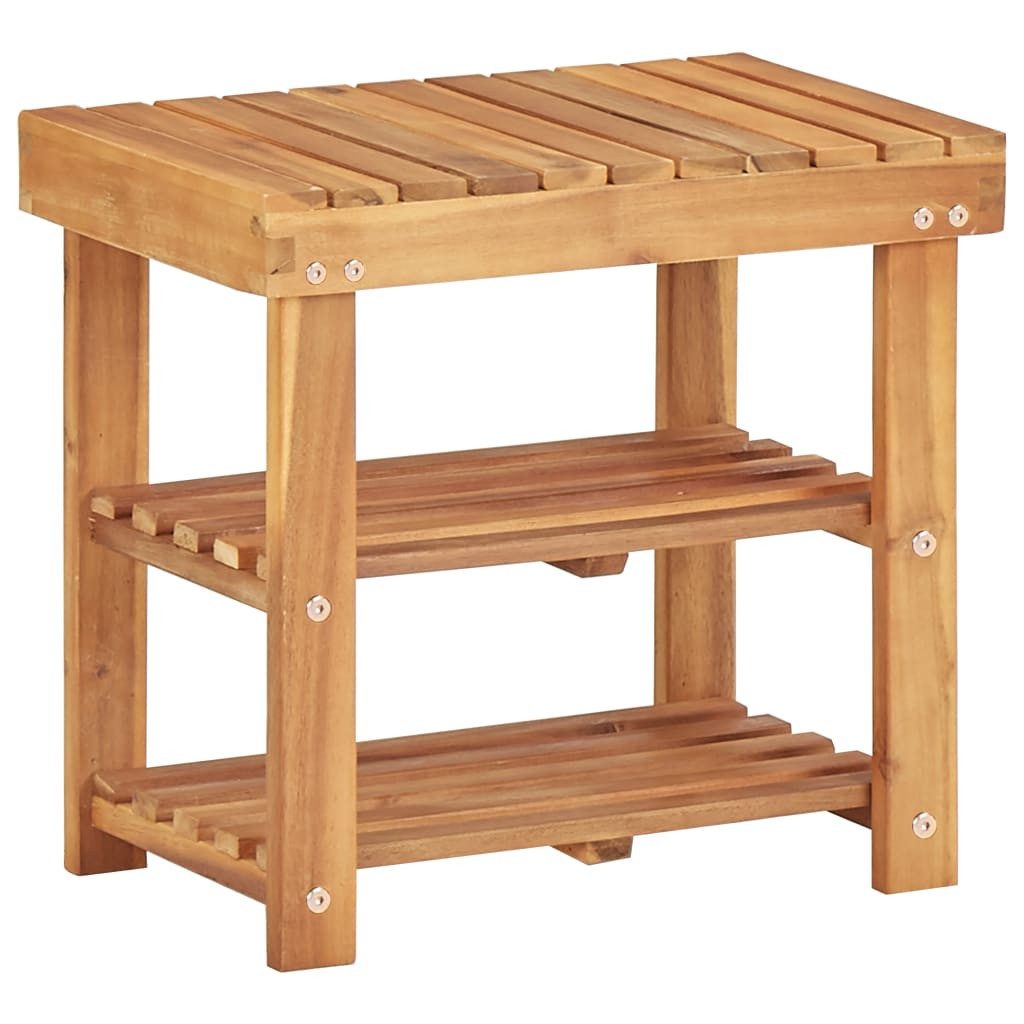 vidaXL Schuhregal Schuhregal 50×32×45 cm Massivholz, 1-tlg.