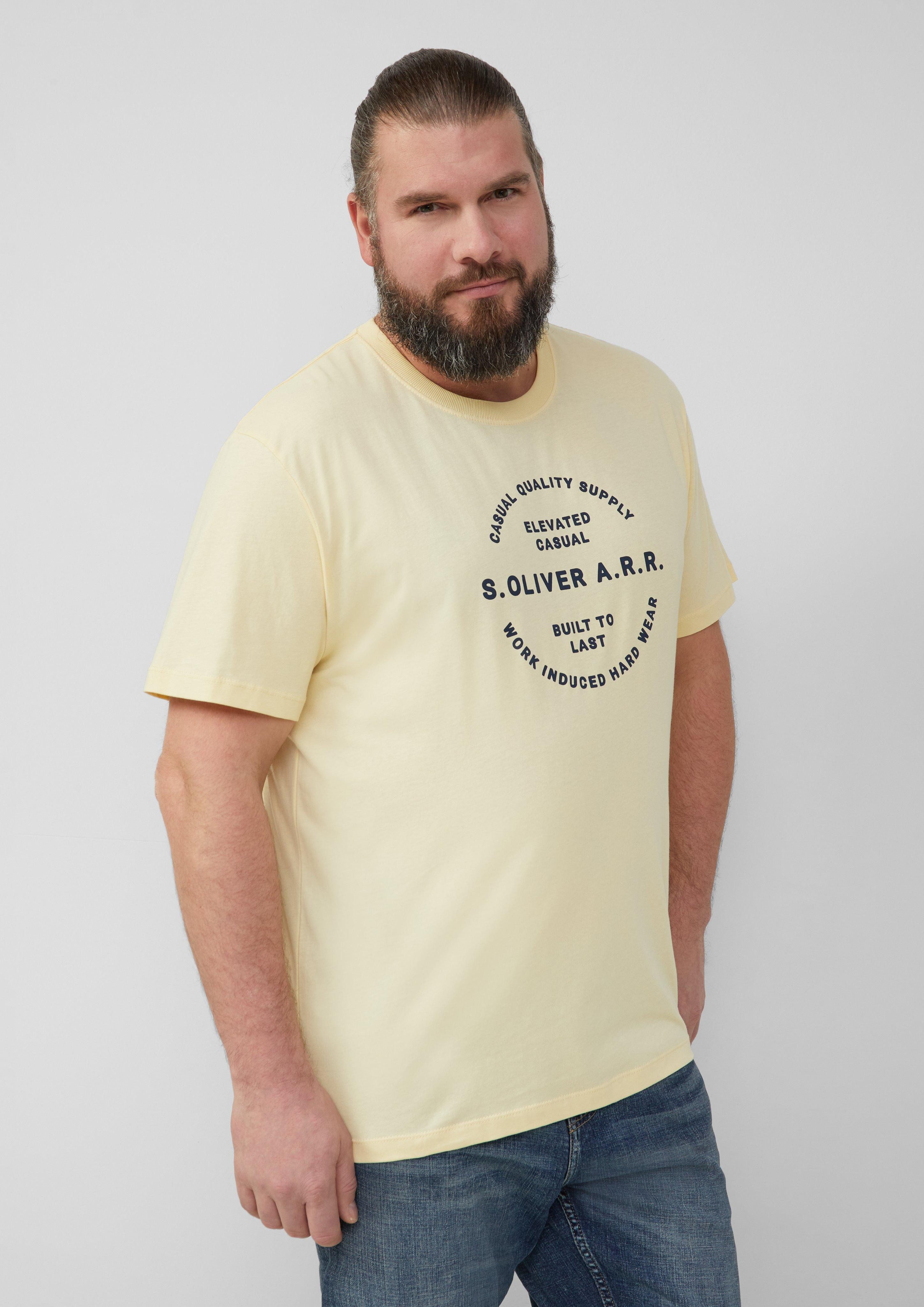 s.Oliver Kurzarmshirt T-Shirt mit Artwork günstig online kaufen