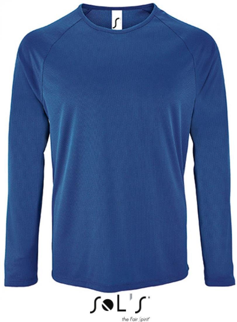 Langarmshirt Herren Long-Sleeve Sports T-Shirt Sporty