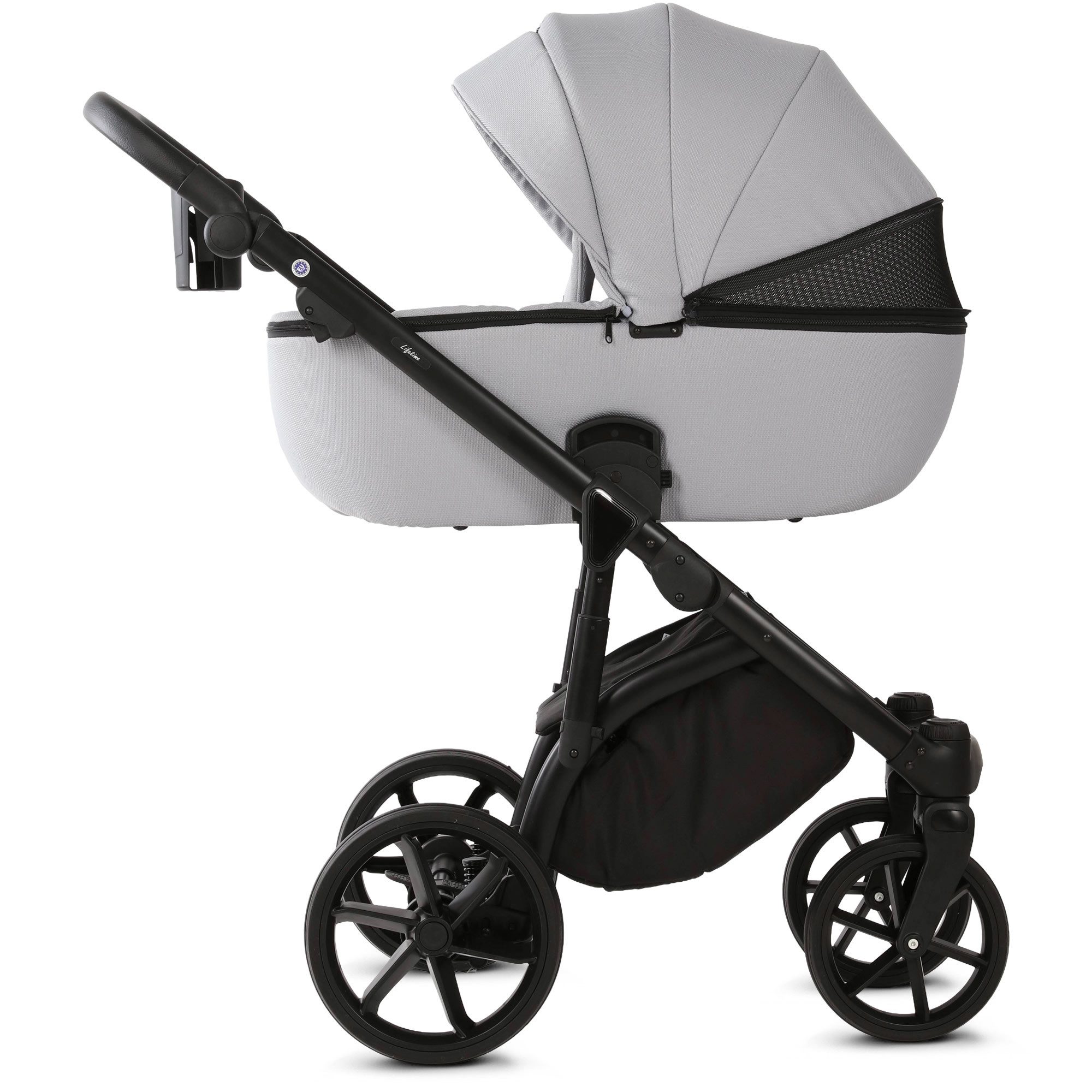 Knirpsenland Kombi-Kinderwagen Lifetime Sportsitz, Wickeltasche, viel Zubehör 2in1, Top Federung, (Spar Set), Kinderwagen mit Sportaufsatz, mit Schwenkrädern, Top Federung