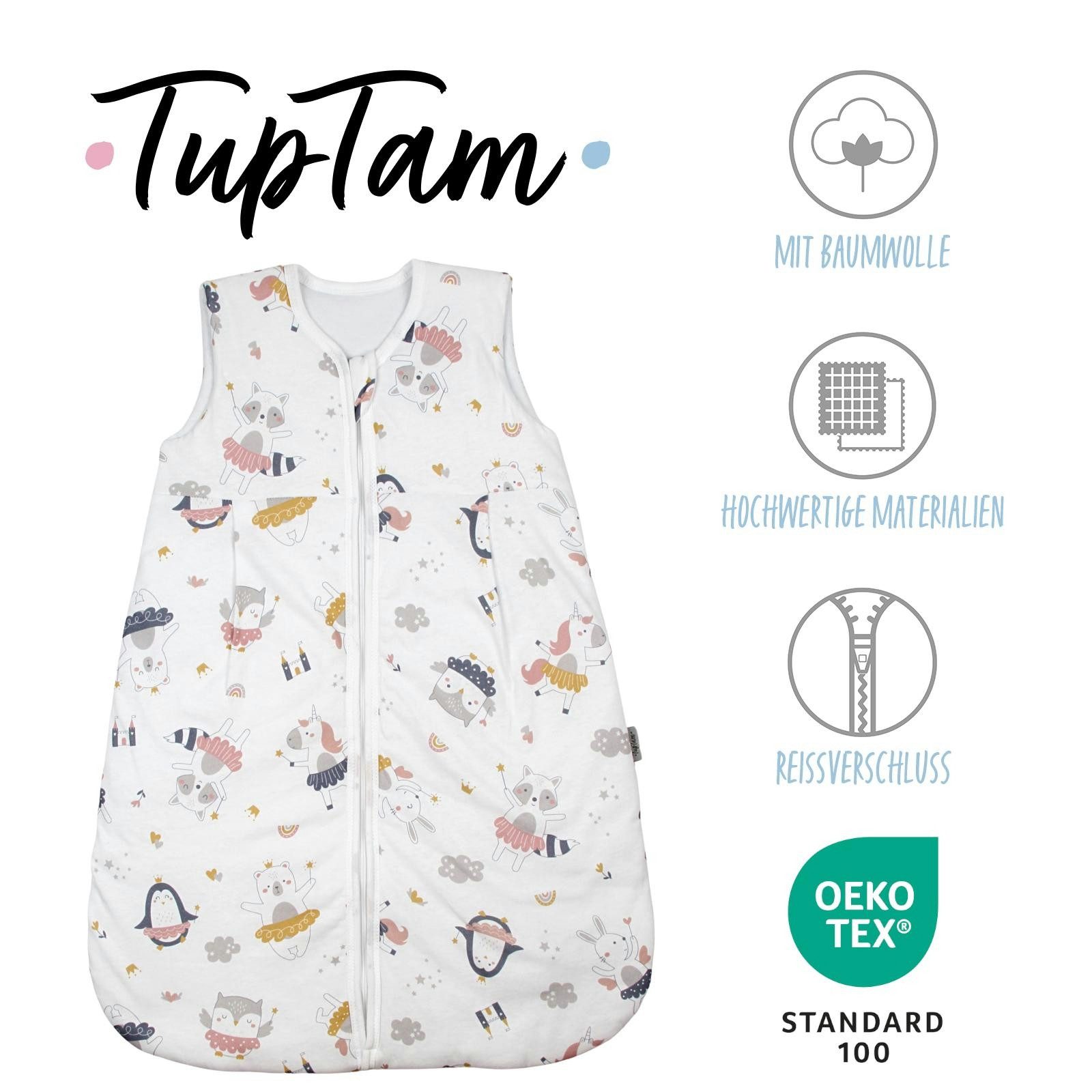 TupTam Babyschlafsack Kugelschlafsack ohne Ärmel 2.5 TOG Ganzjahr – Bild 2 von 5