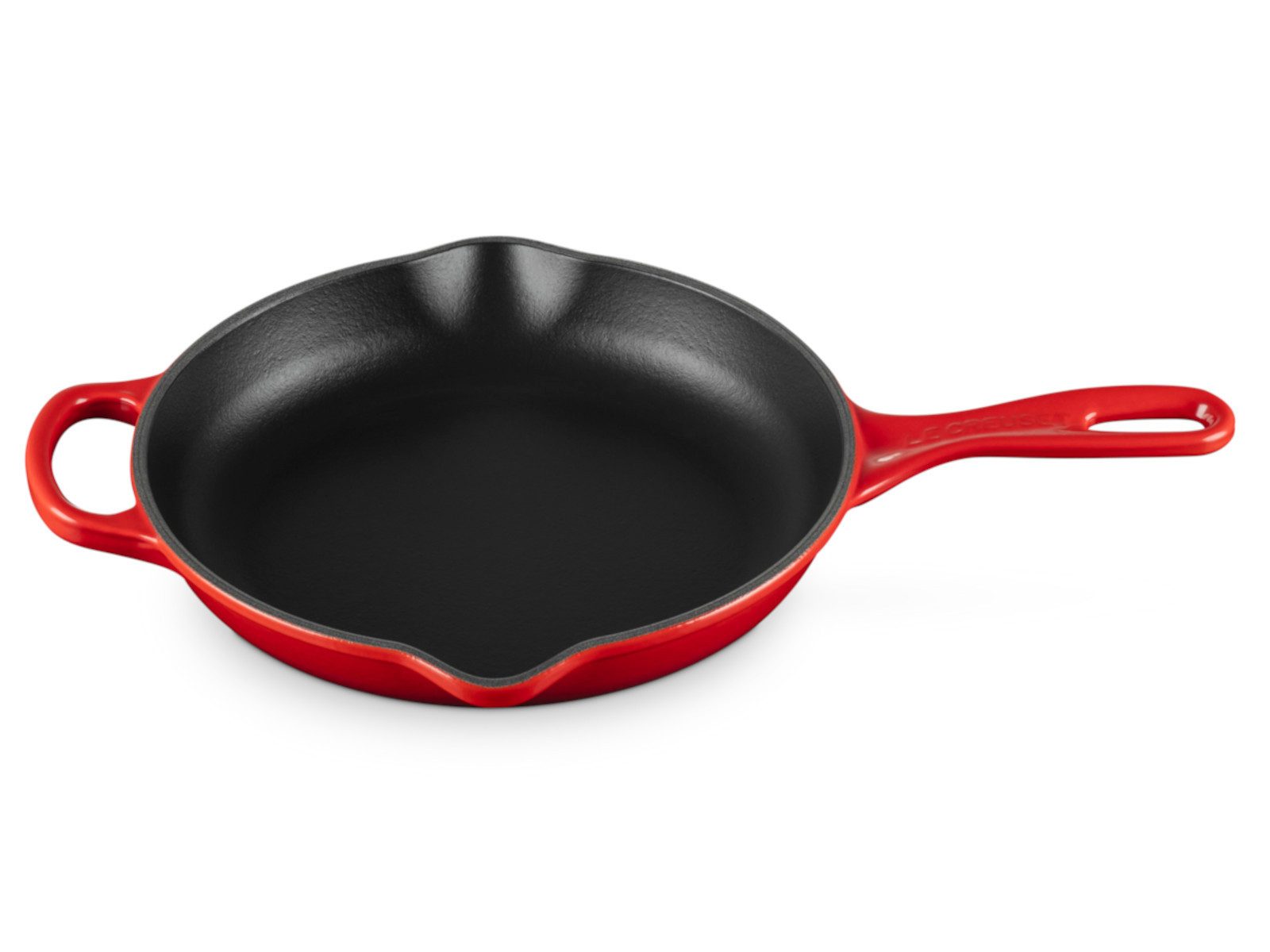 LE CREUSET Servierpfanne Brat- und Servierpfanne Signature rund kirschrot 23cm