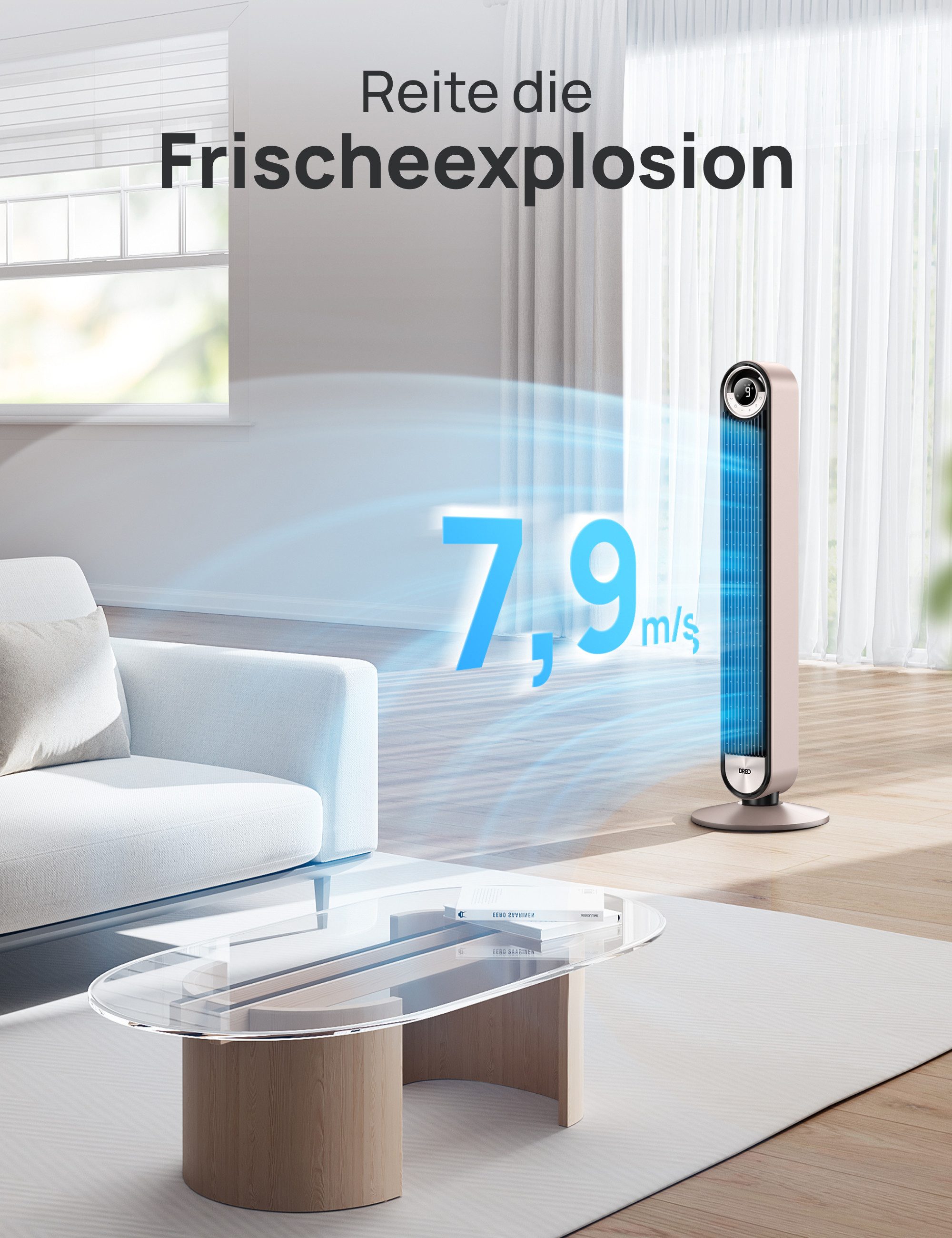 Dreo Turmventilator DOTF09S, 106cm 4 Modi günstig online kaufen