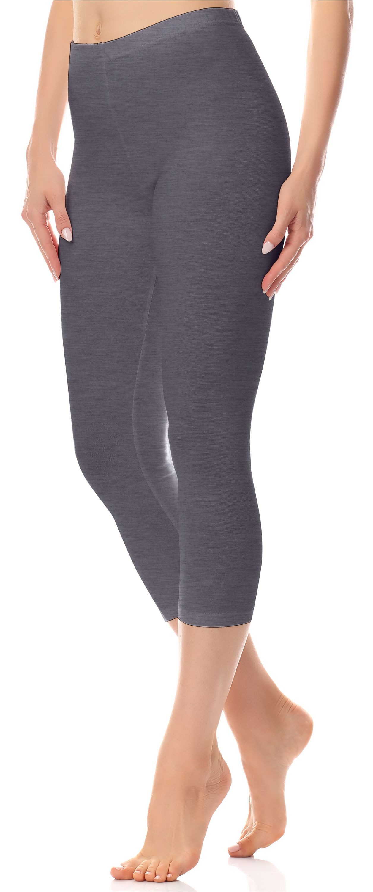 Leggings Damen 3/4 Capri Hose AN60-101