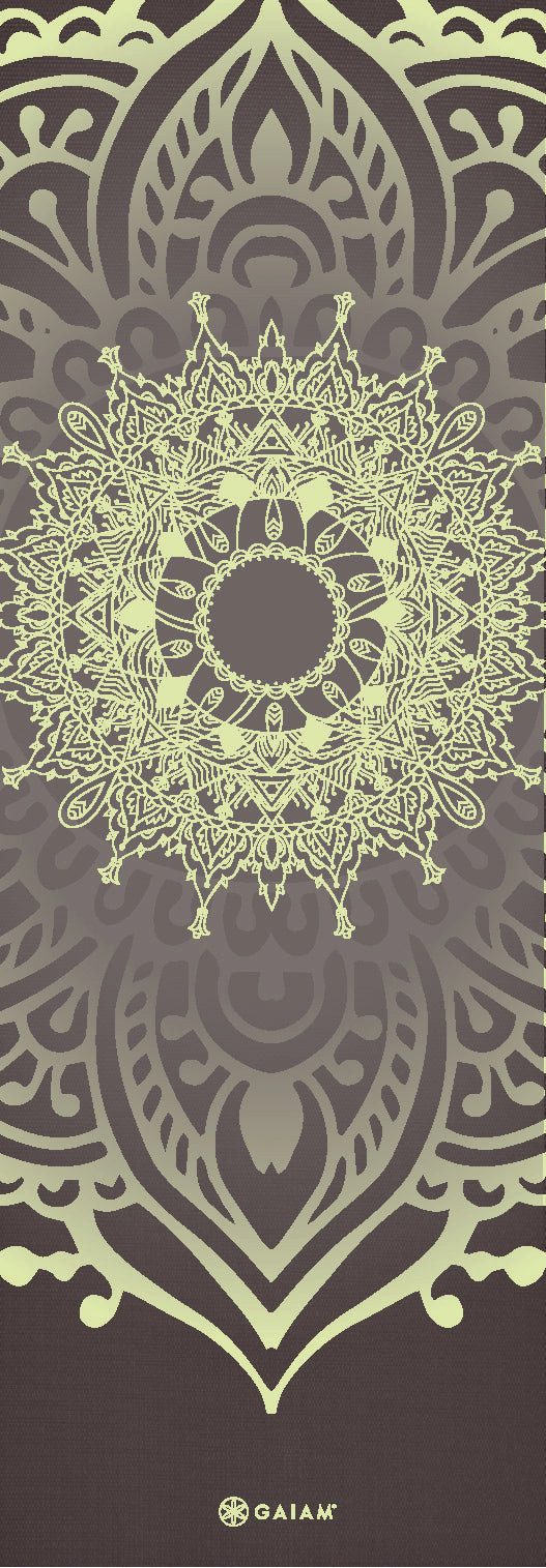 GAIAM Yogamatte Gaiam Yoga Mat - Cool Matcha Sundial Layers - 5 mm