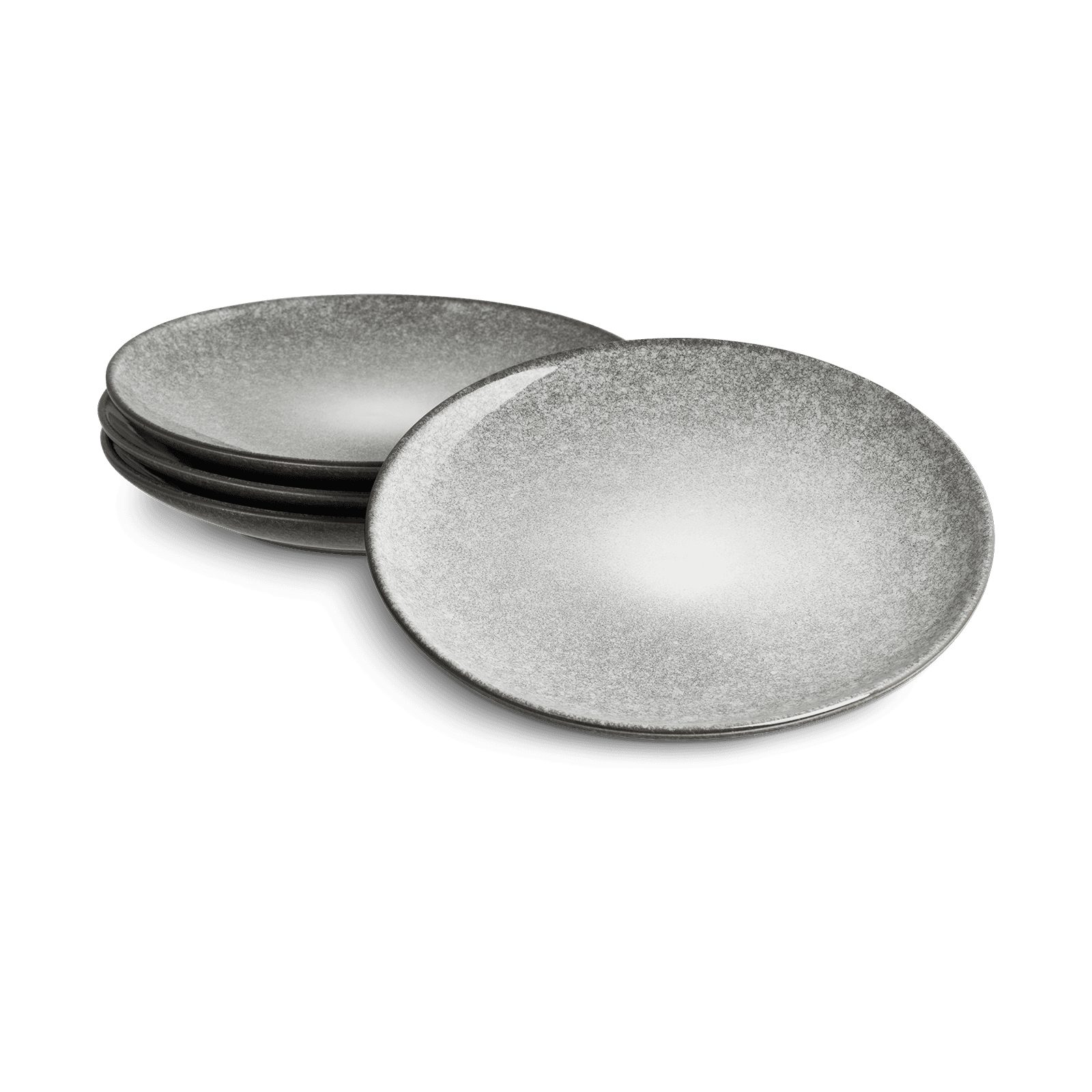 Springlane Geschirr-Set Misty Cliff, Steingut, in verschiedenen Ausführungen und Sets, Steingut, Teller zum Frühstücken 4er-Set