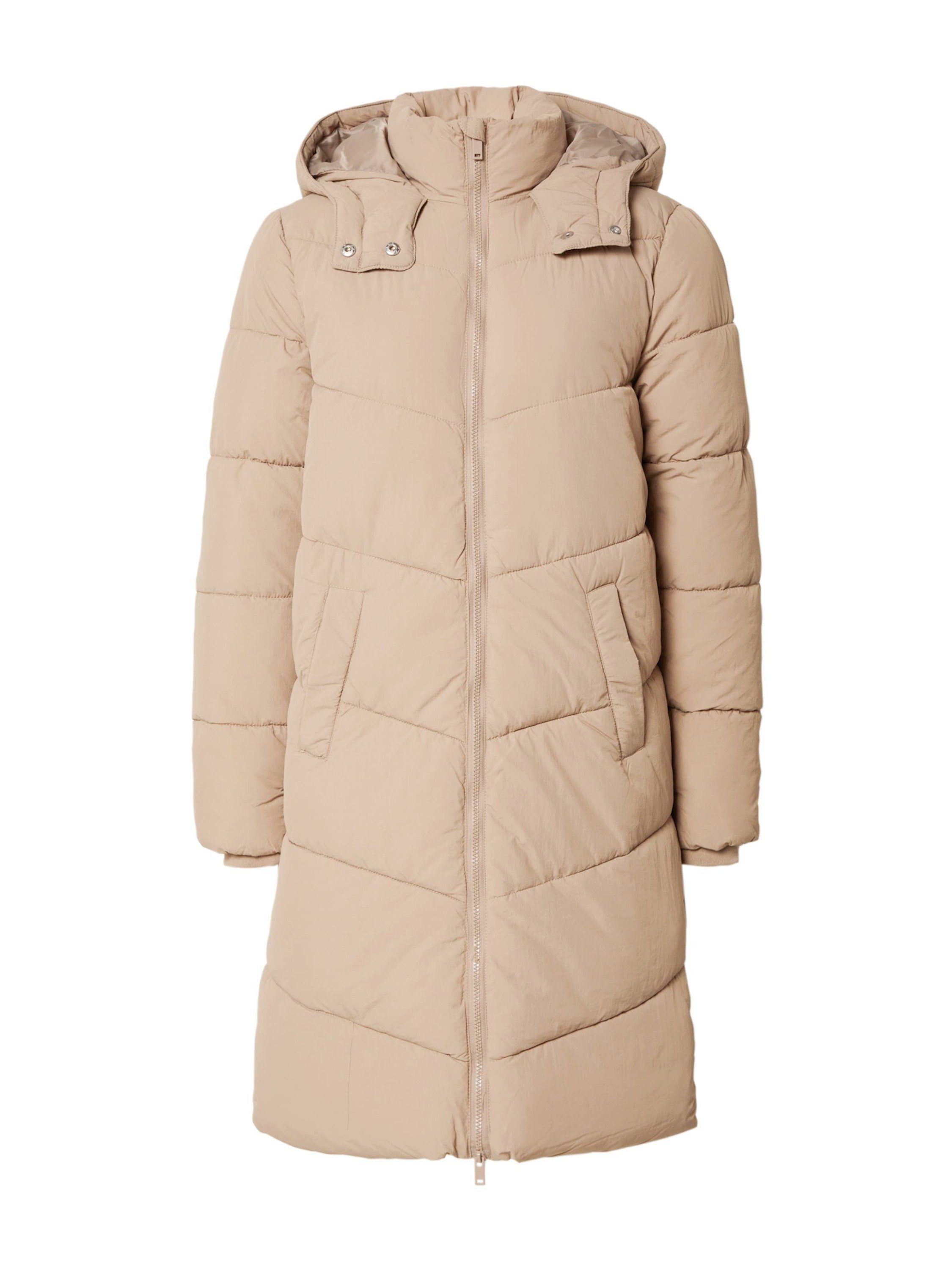 pieces Wintermantel Jamilla (1-tlg) Beige