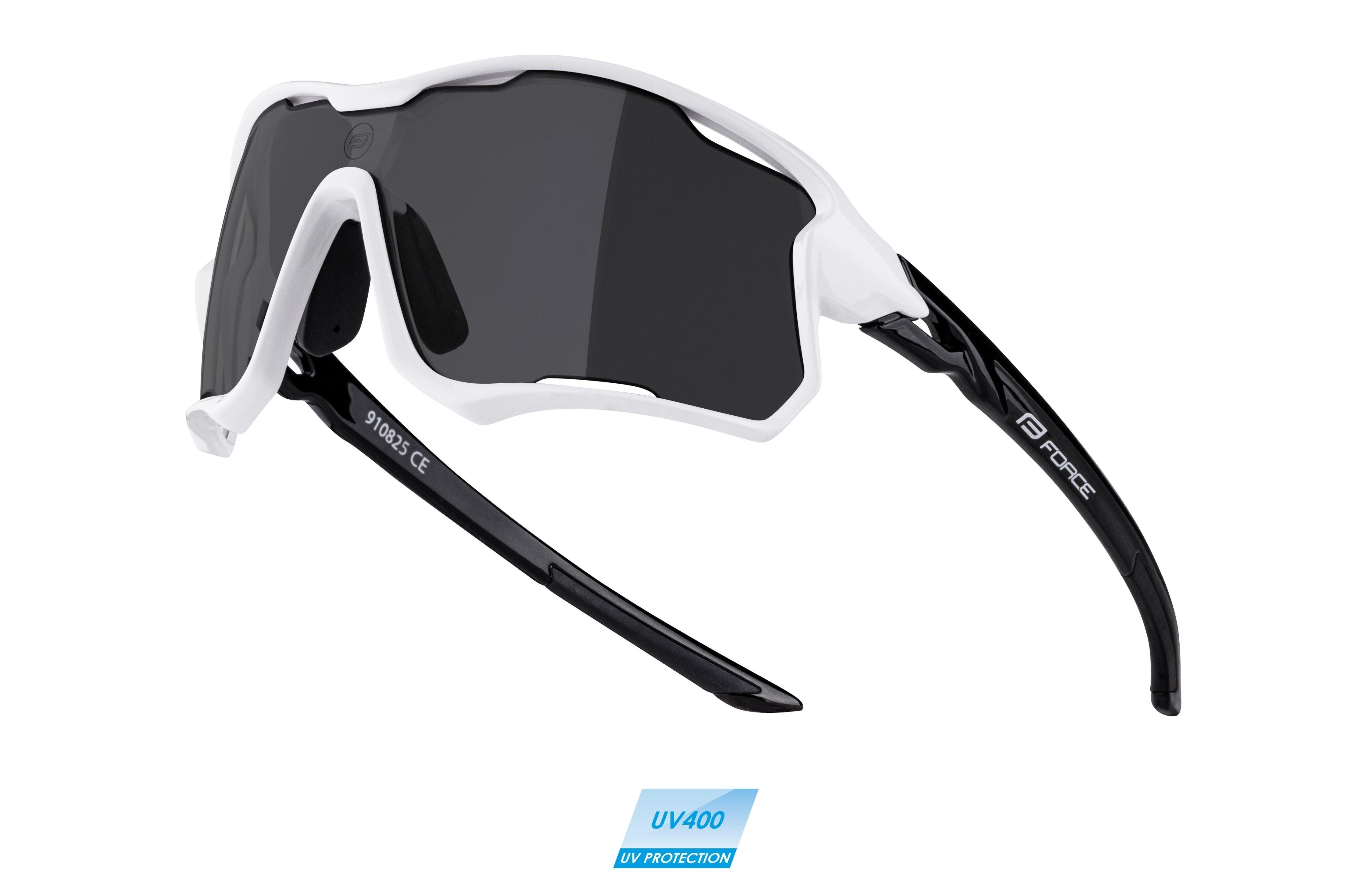 FORCE Fahrradbrille schwarz-weiss Sonnenbrille FORCE EDIE