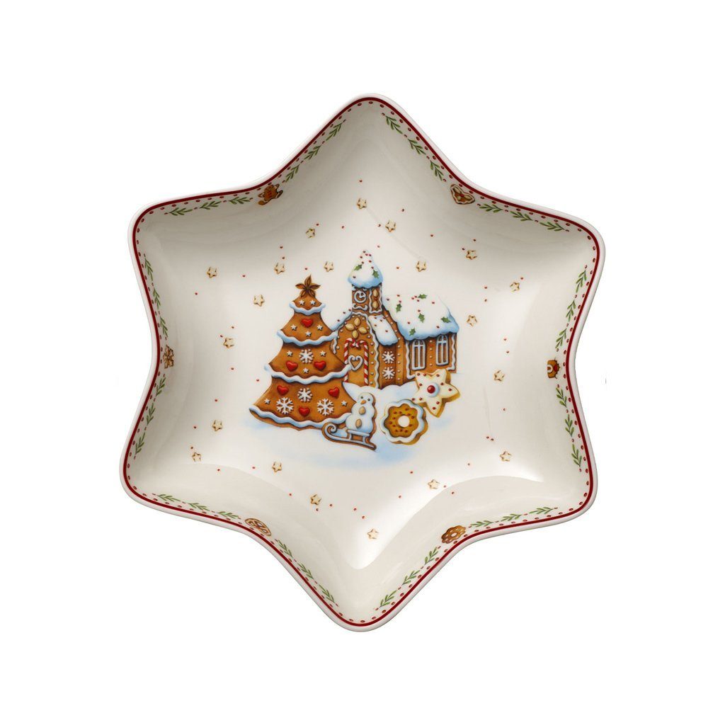 Villeroy & Boch Müslischale Winter Bakery Delight Sternschale, Porzellan, (1-tlg), Premium Porcelain, 1 Stck, Handw., mikrow.sicher
