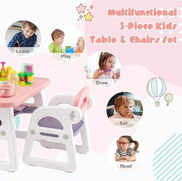 KOMFOTTEU Kindersitzgruppe Kindermöbel, aus HDPE, für 1-5 Jahre