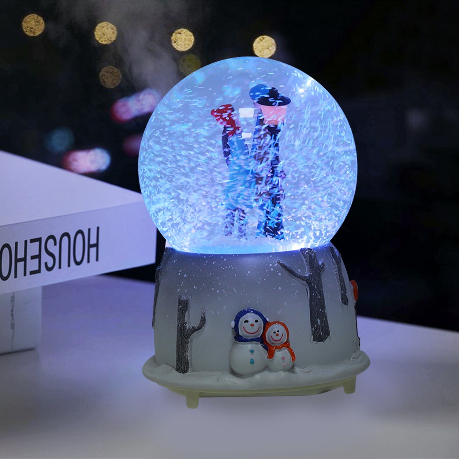 Kupaloft Schneekugel, Schneekugel, Spieluhr mit bunten wechselnden LED-Lichtern,  Lichtantrieb,Heimdekoration, Weihnachten, Geburtstag, Valentinstag,  Geschenk für Kinder online kaufen | OTTO