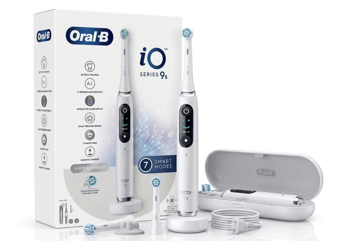Oral-B Elektrische Zahnbürste iO9S White Alabaster Elektrische Zahnbürste