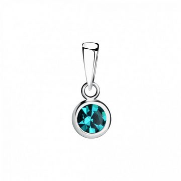 ALEXANDER YORK Schmuckset SOLITÄR blue zircon in 925 Sterling Silber, 4-tlg. (Schmuckset)