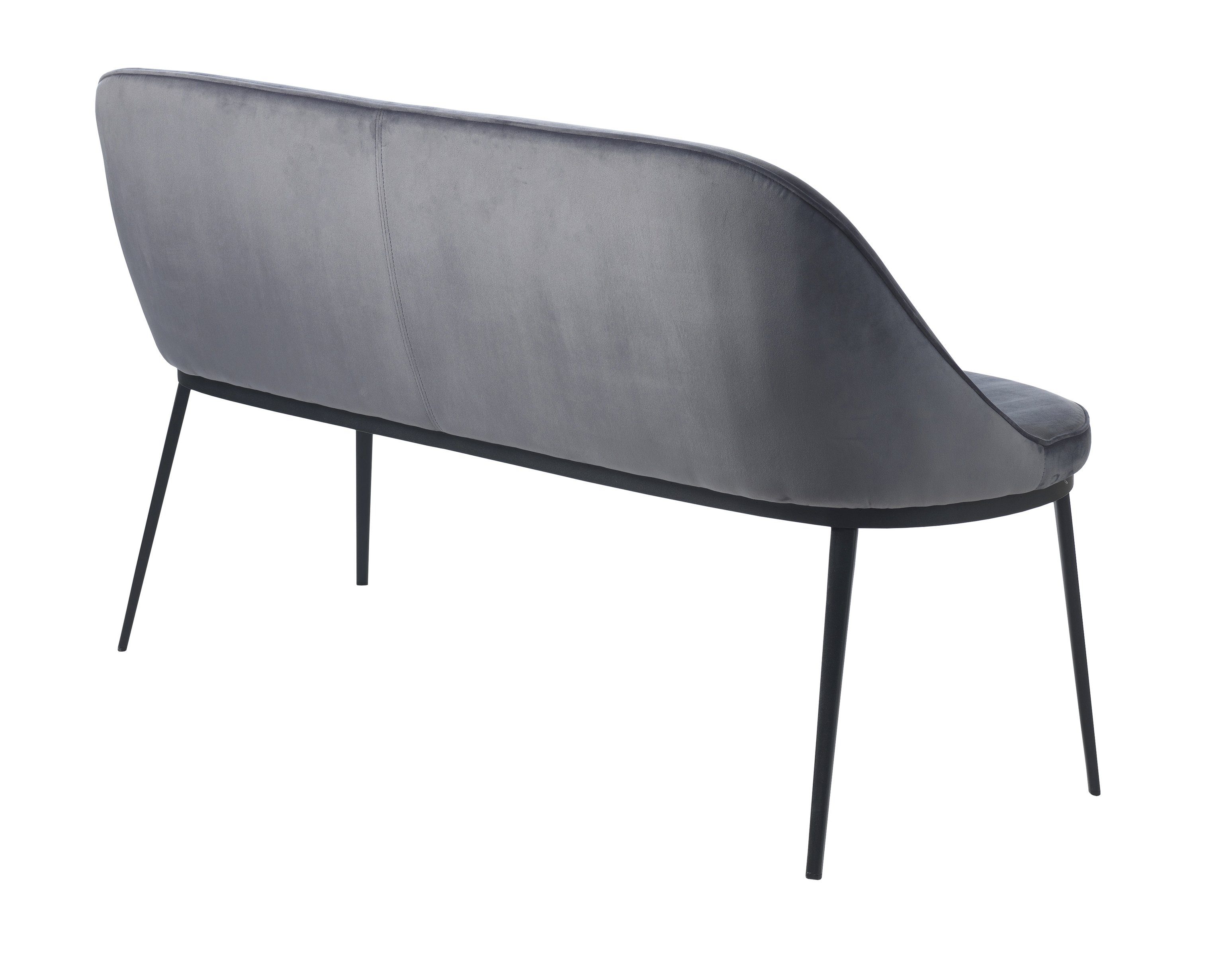 cm, Sofa grau Metall, aus 144x82x60 in möbelando B/H/T: GAIN, Kunstleder