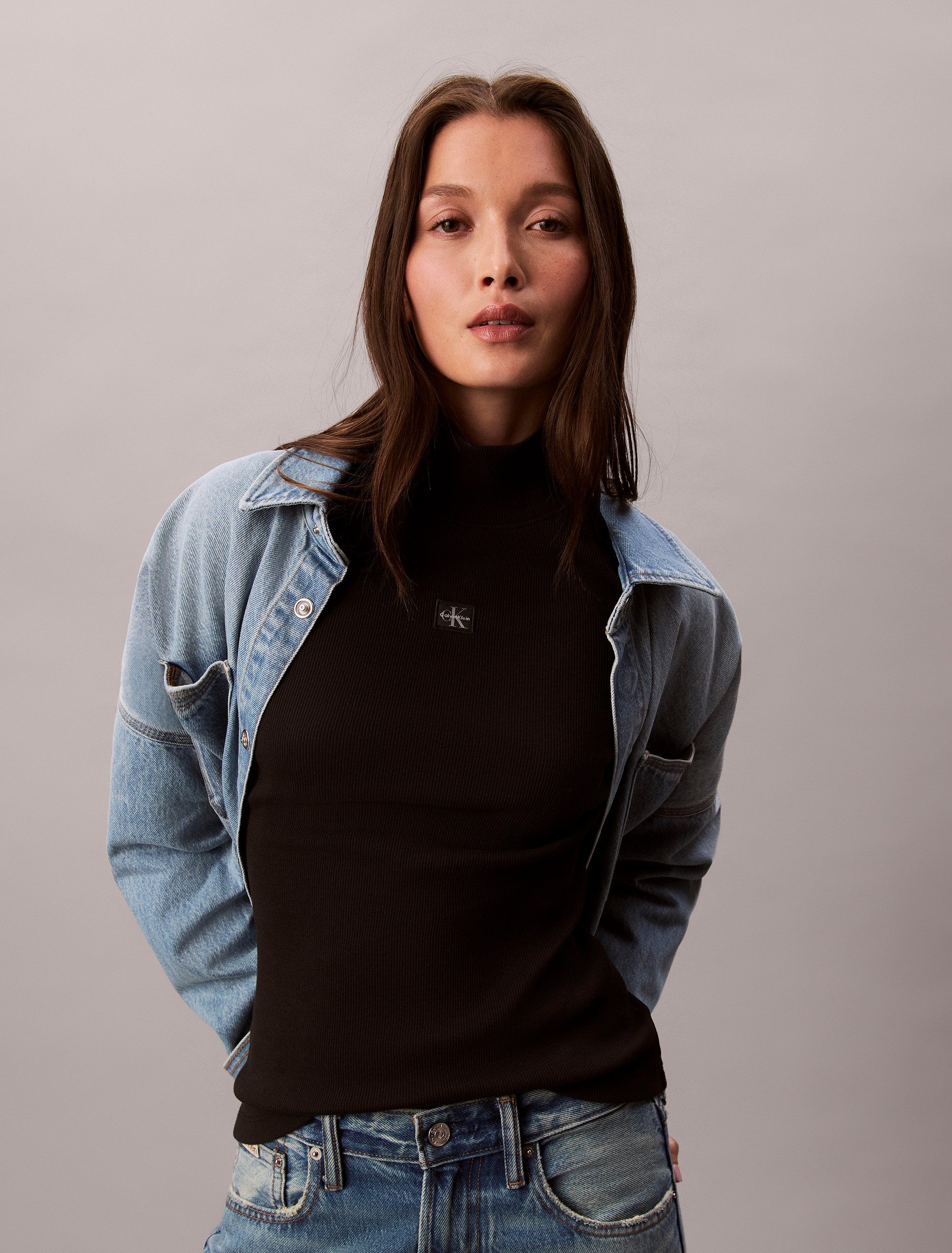 Calvin Klein Jeans Shirttop LS WOVEN günstig online kaufen