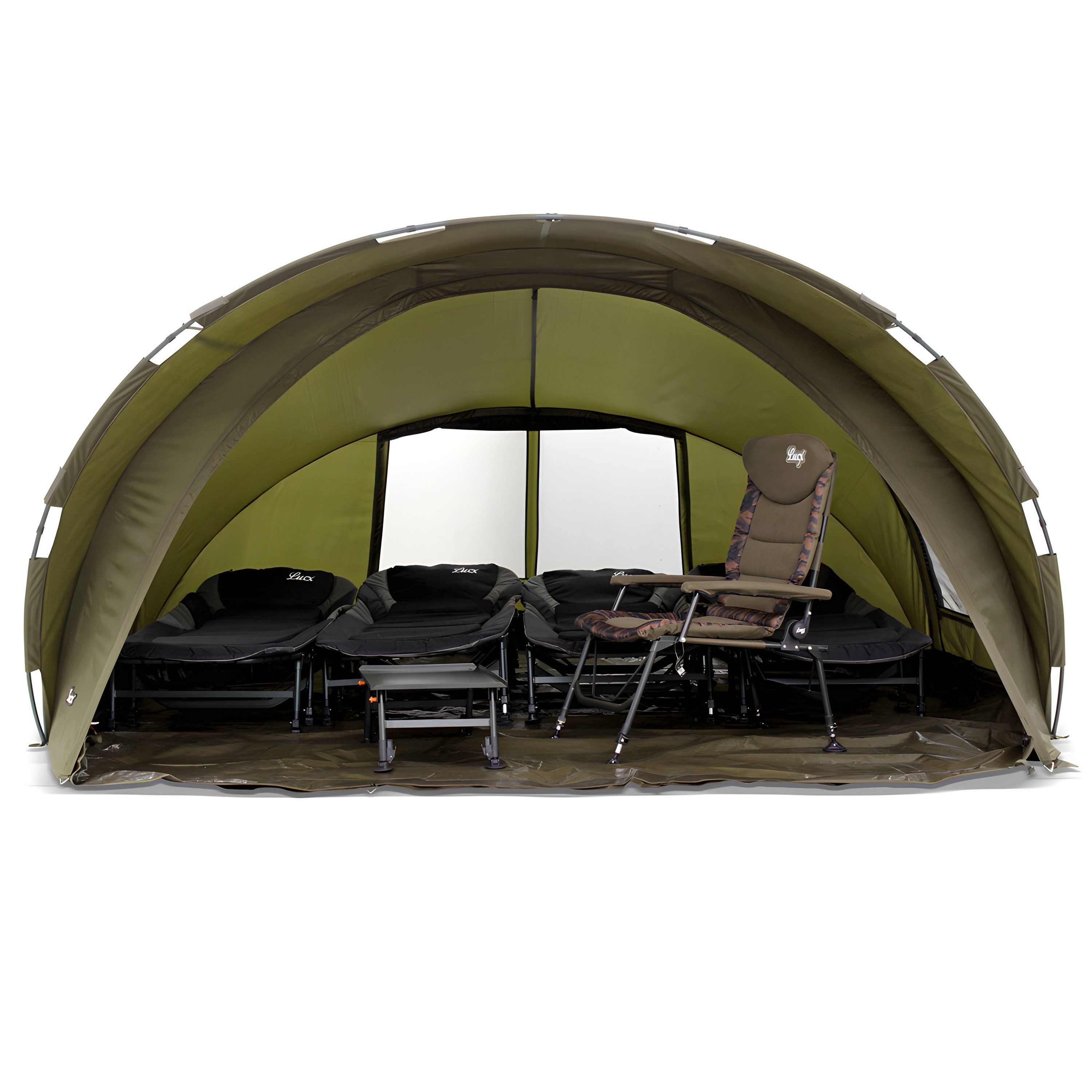 Lucx Angelzelt Leopard XXL Karpfenzelt Bivvy, Personen: 4 (Komplett-Set) – Bild 5 von 5